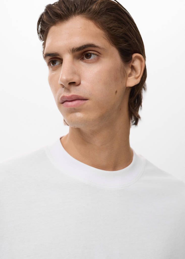 T-shirt 100% cotton boxy fit pocket — Off White