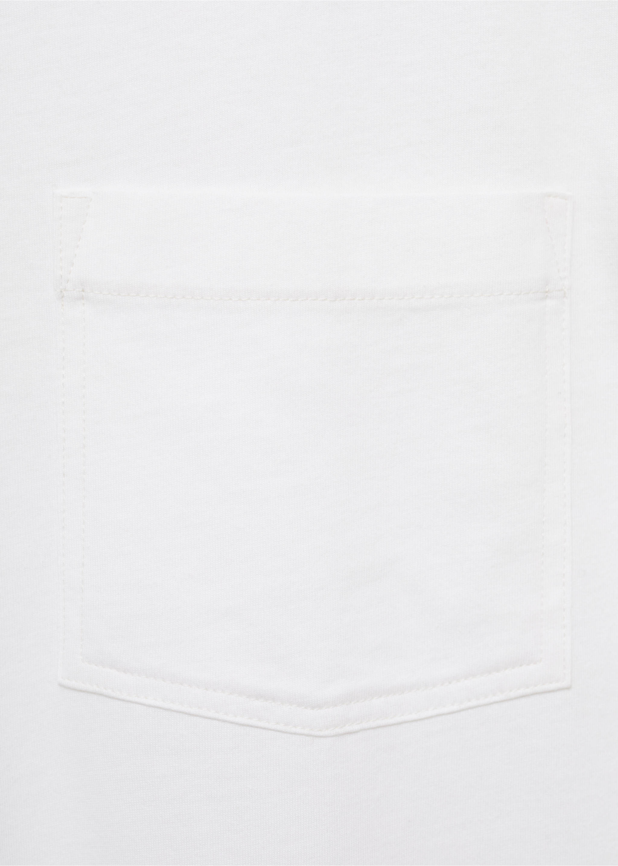 Camiseta 100% algodón boxy fit bolsillo - Detalle del artículo 8, Blanco roto. Ref: 17032900-00.