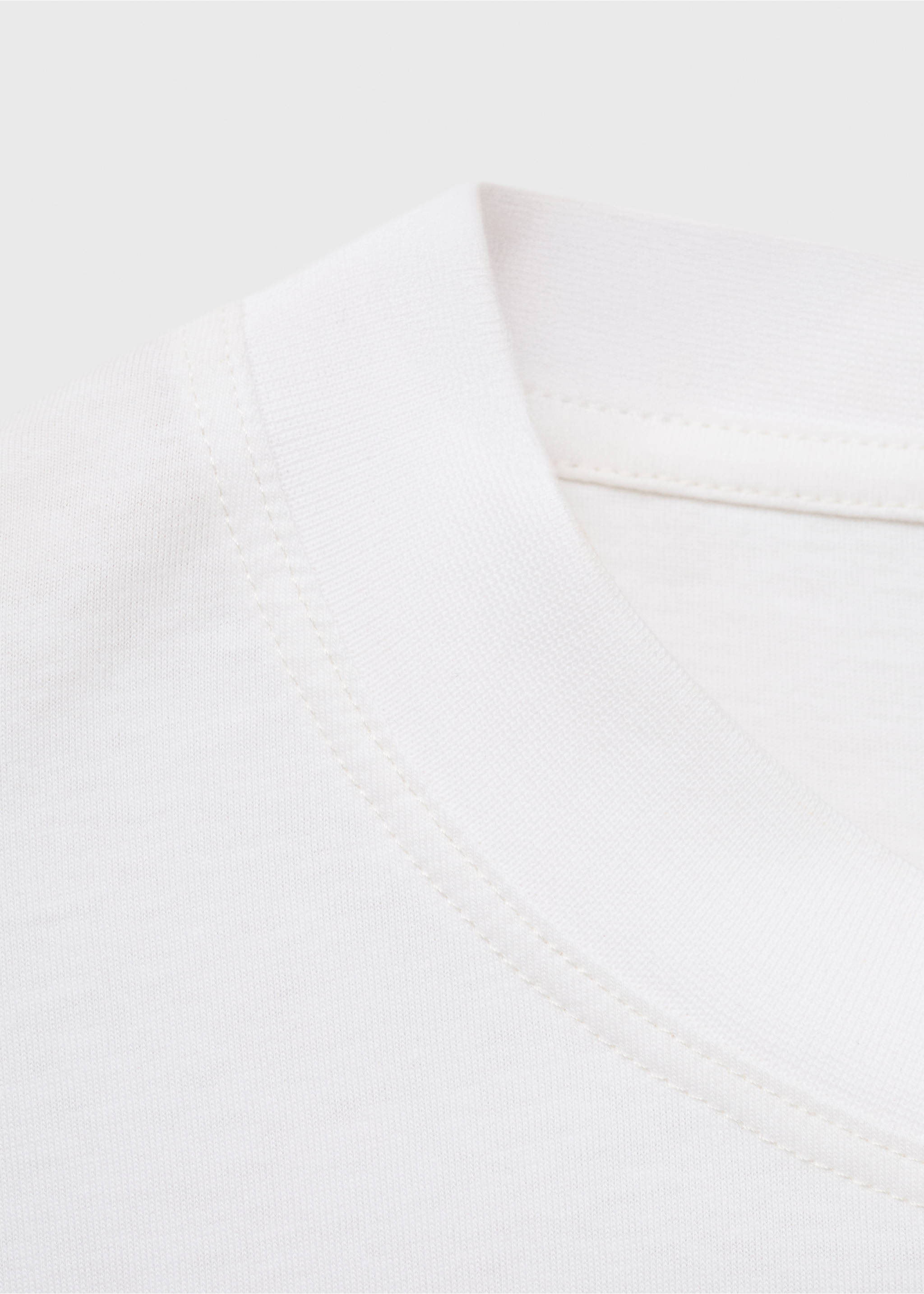 Camiseta 100% algodón boxy fit bolsillo - Detalle del artículo 0, Blanco roto. Ref: 17032900-00.