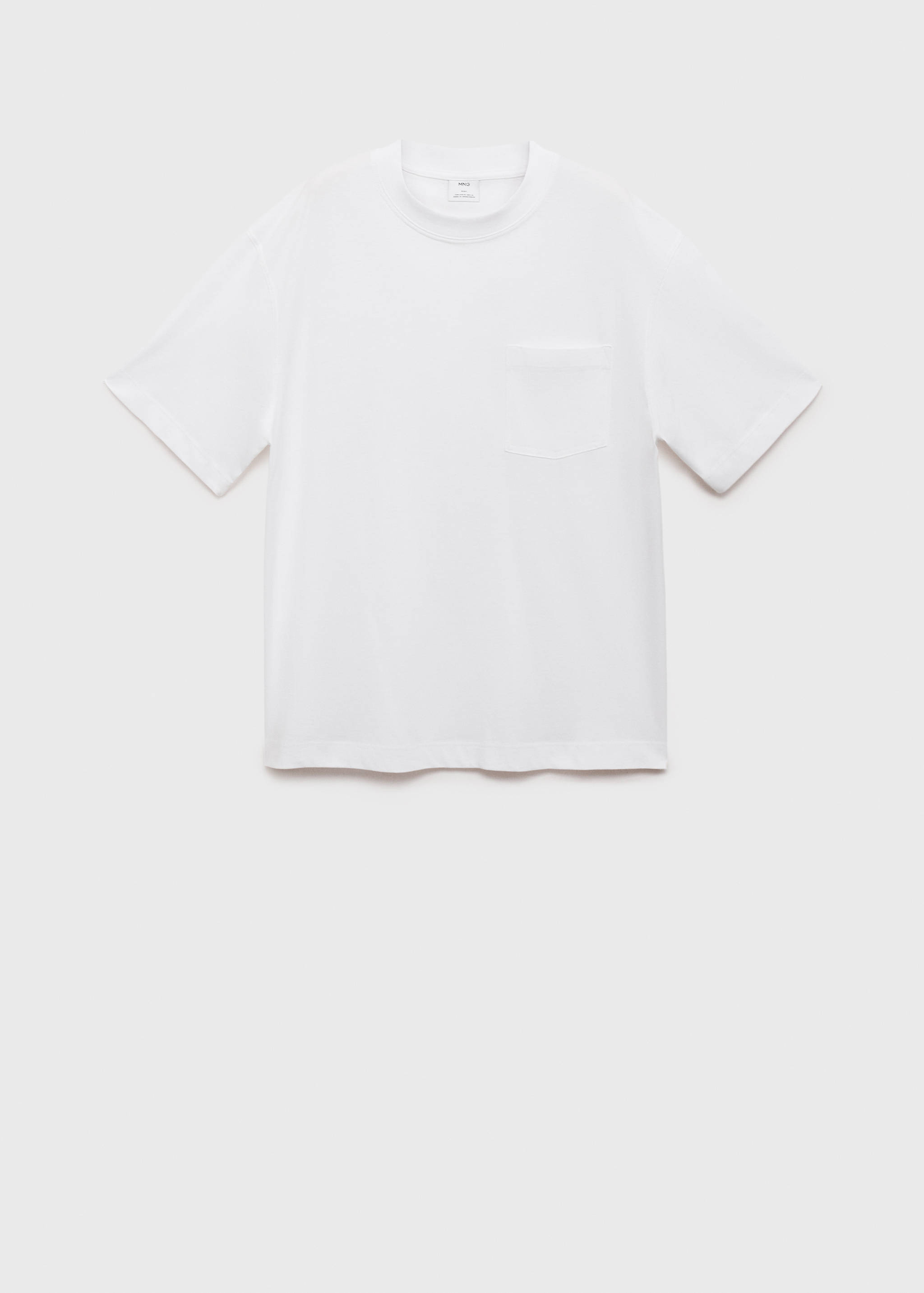 Camiseta 100% algodón boxy fit bolsillo - Artículo sin modelo