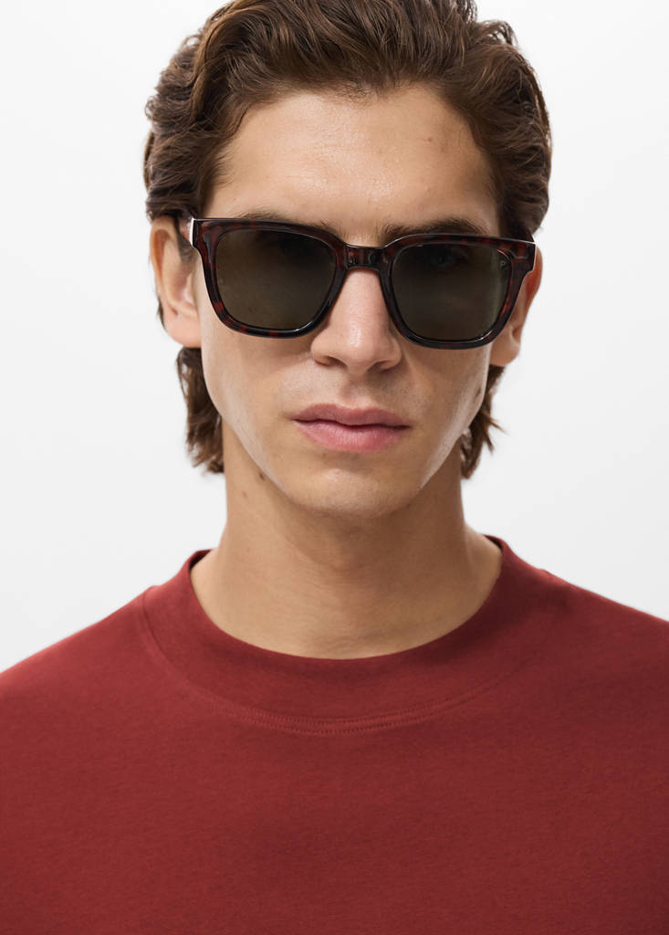 T-shirt 100% cotton boxy fit pocket — Cherry