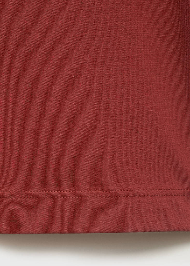 T-shirt 100% cotton boxy fit pocket — Cherry