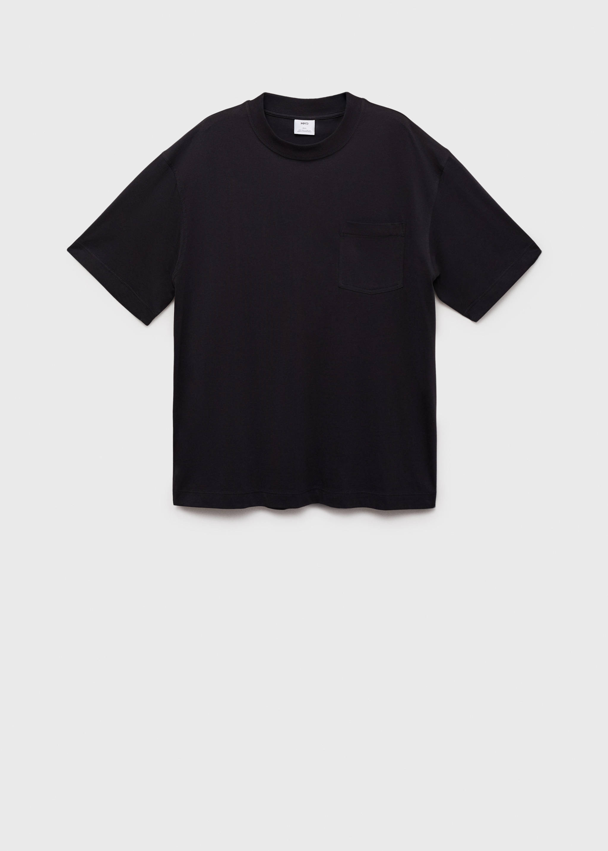 Camiseta 100% algodón boxy fit bolsillo - Artículo sin modelo