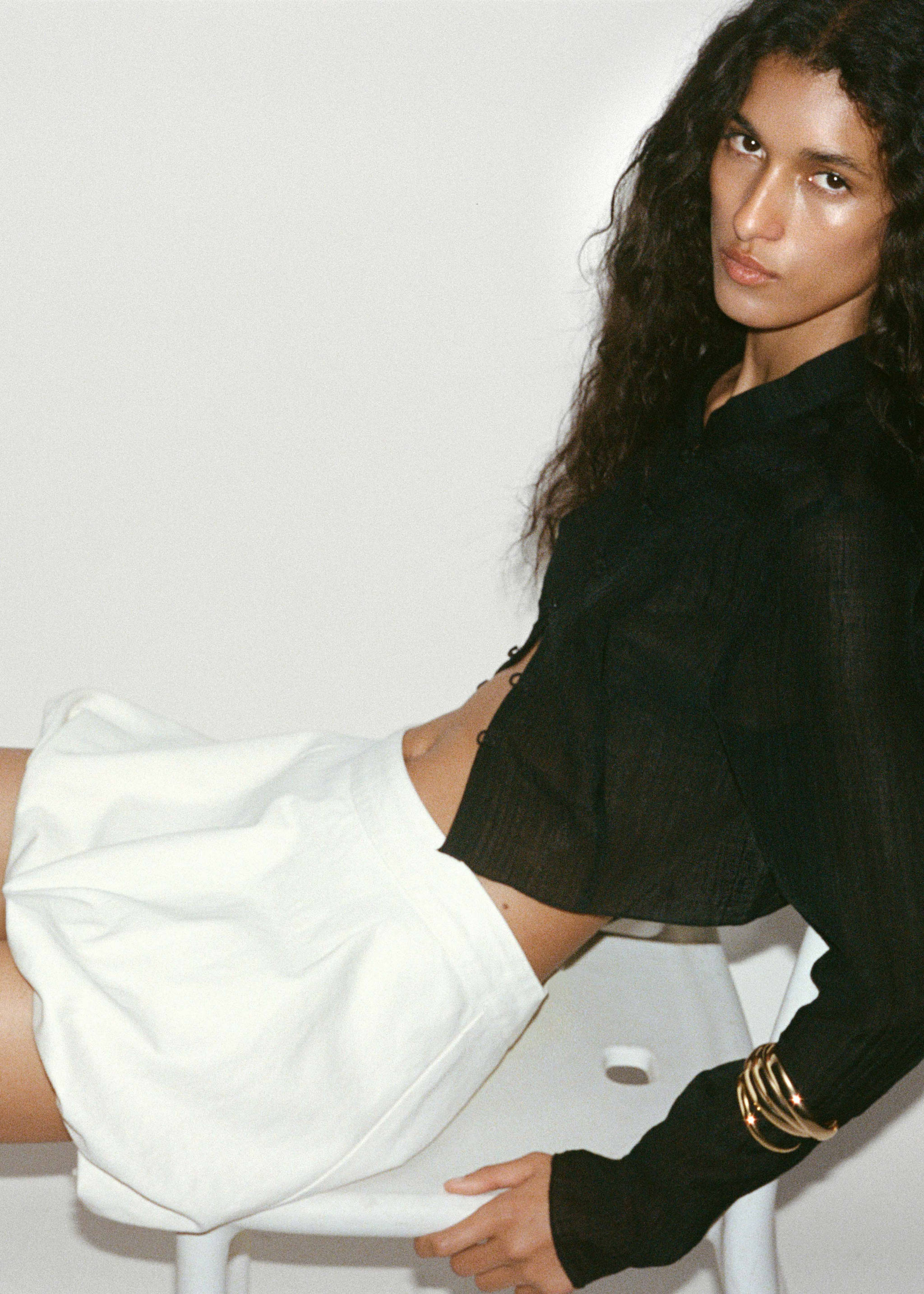 Lyocell blouse with toggles - Details of the article 7