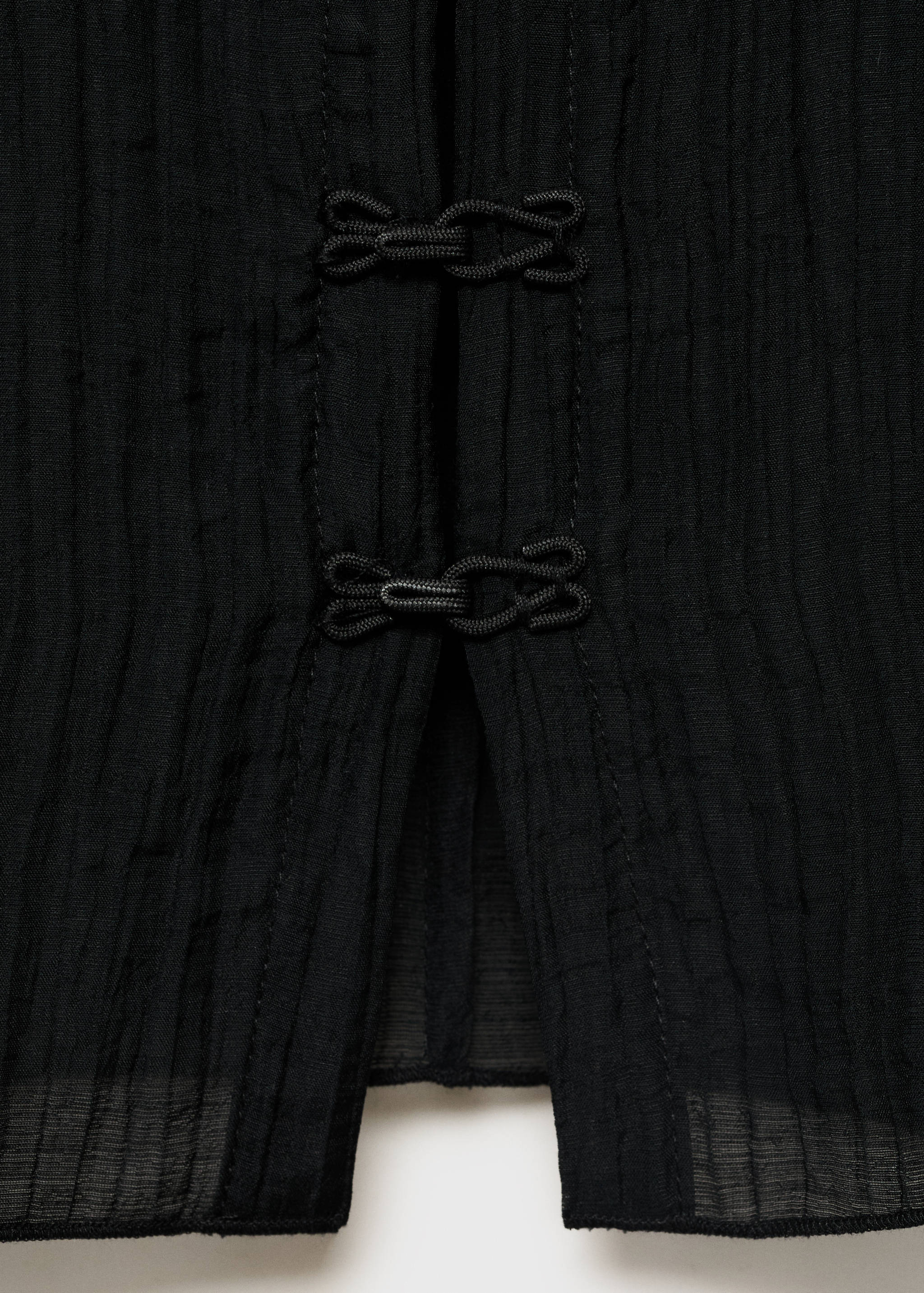 Lyocell blouse with toggles - Details of the article 0