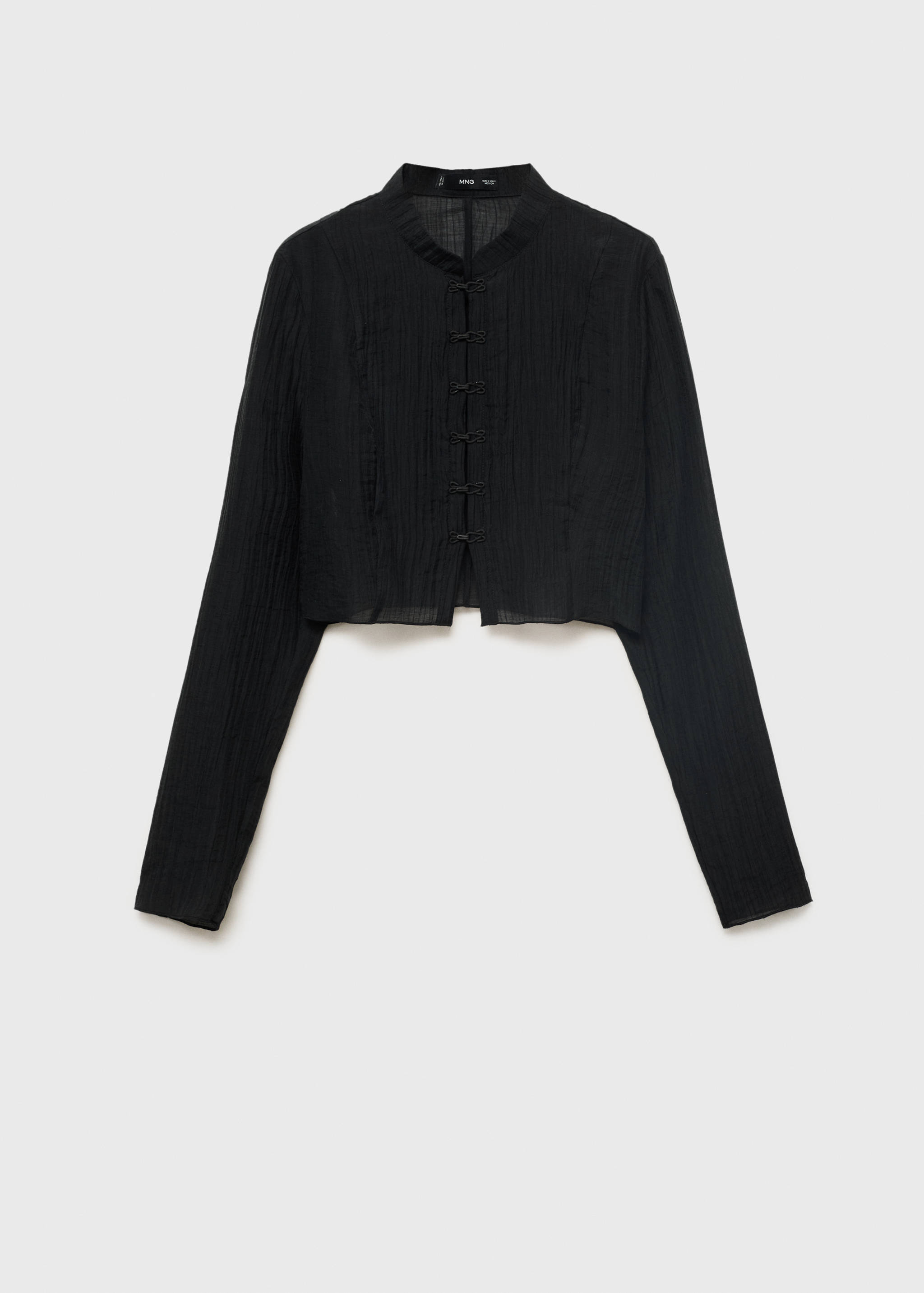 Lyocell blouse with toggles - Article without model