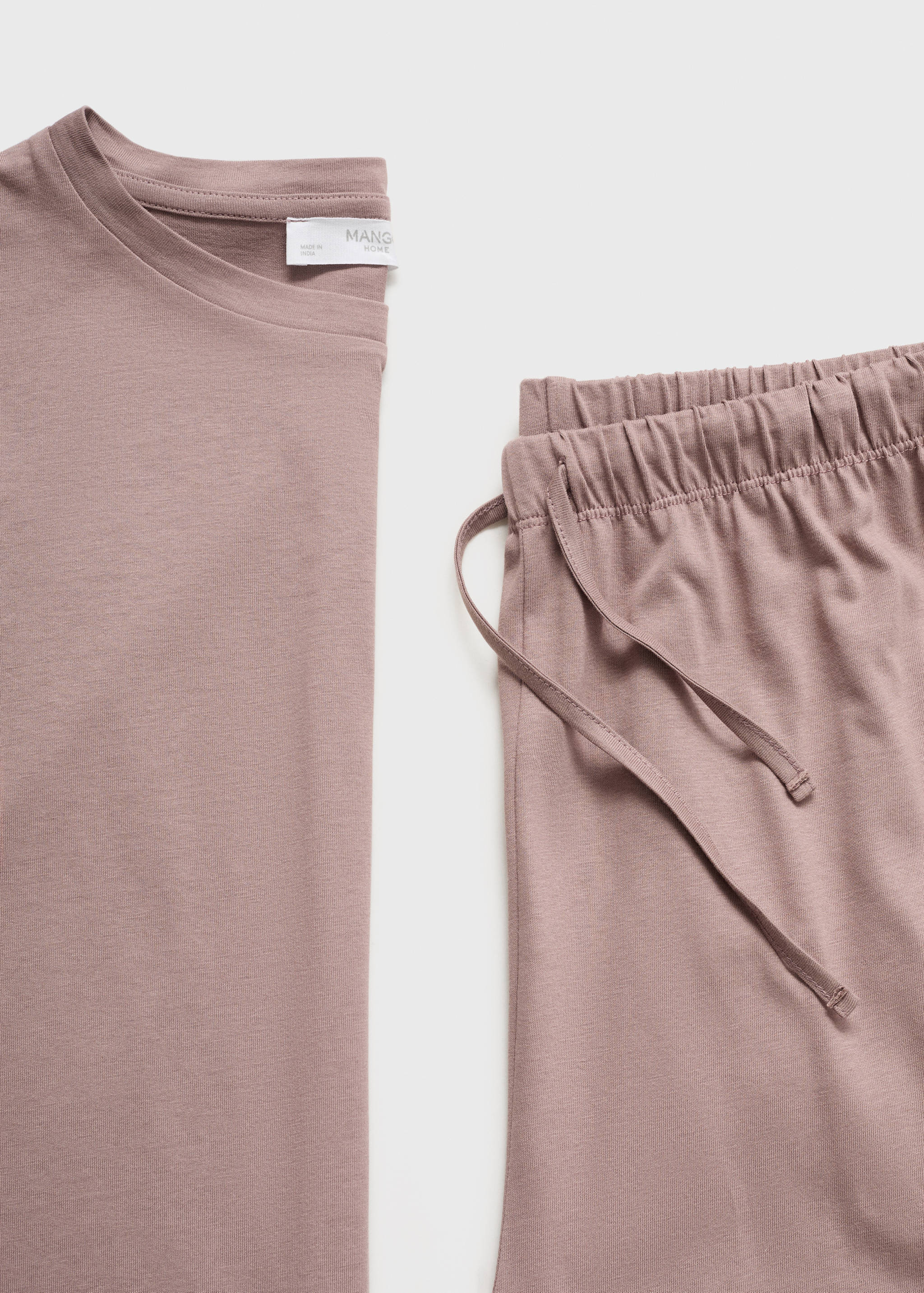 Pyjama deux pièces coton uni - Détail de l'article 0