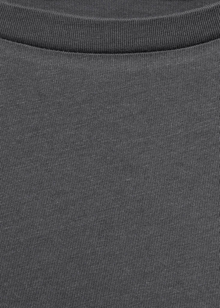 Two-piece plain cotton pyjamas — Charcoal