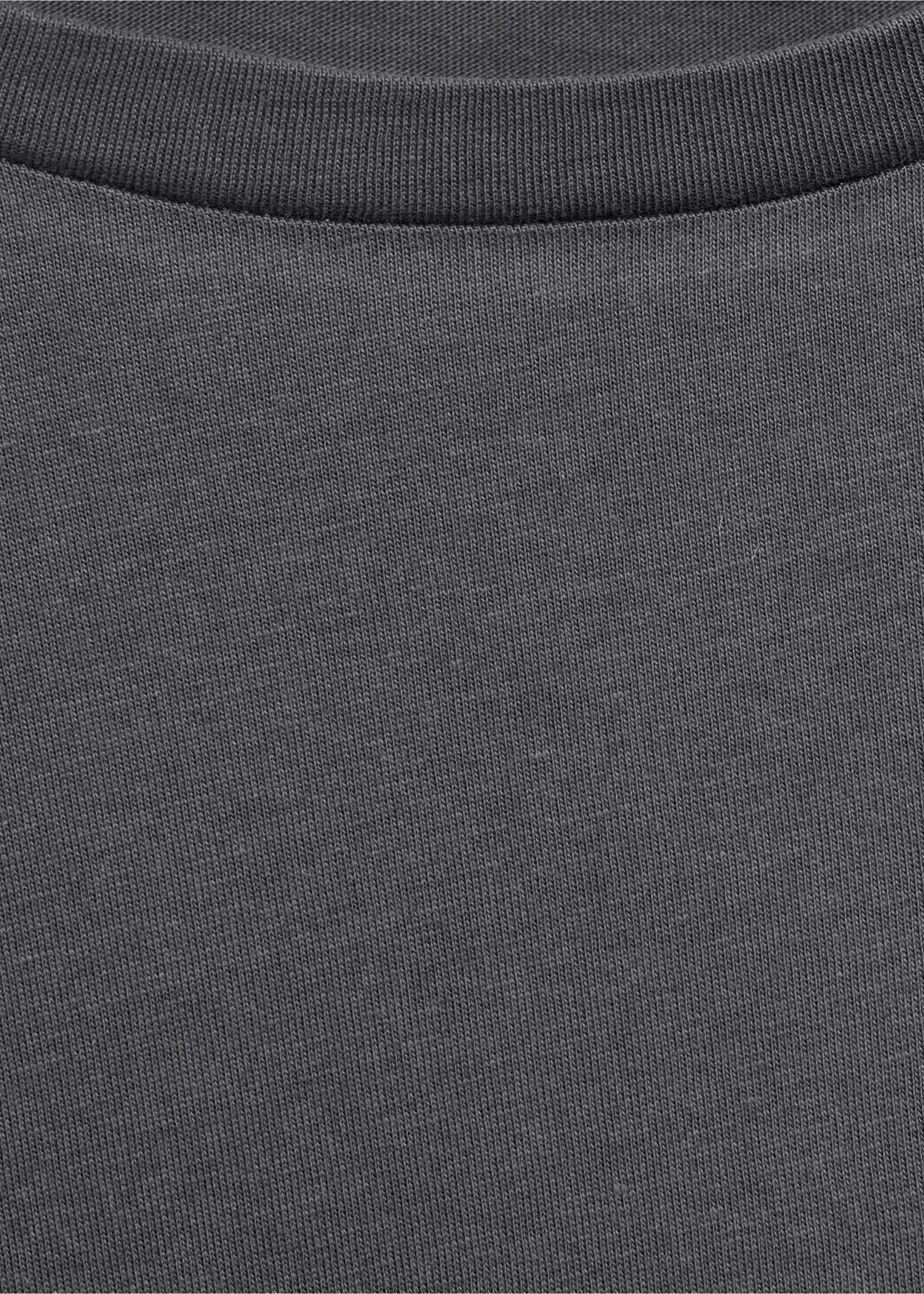 Pyjama deux pièces coton uni - Détail de l'article 8, Gris anthracite. Ref: 17032903-00.