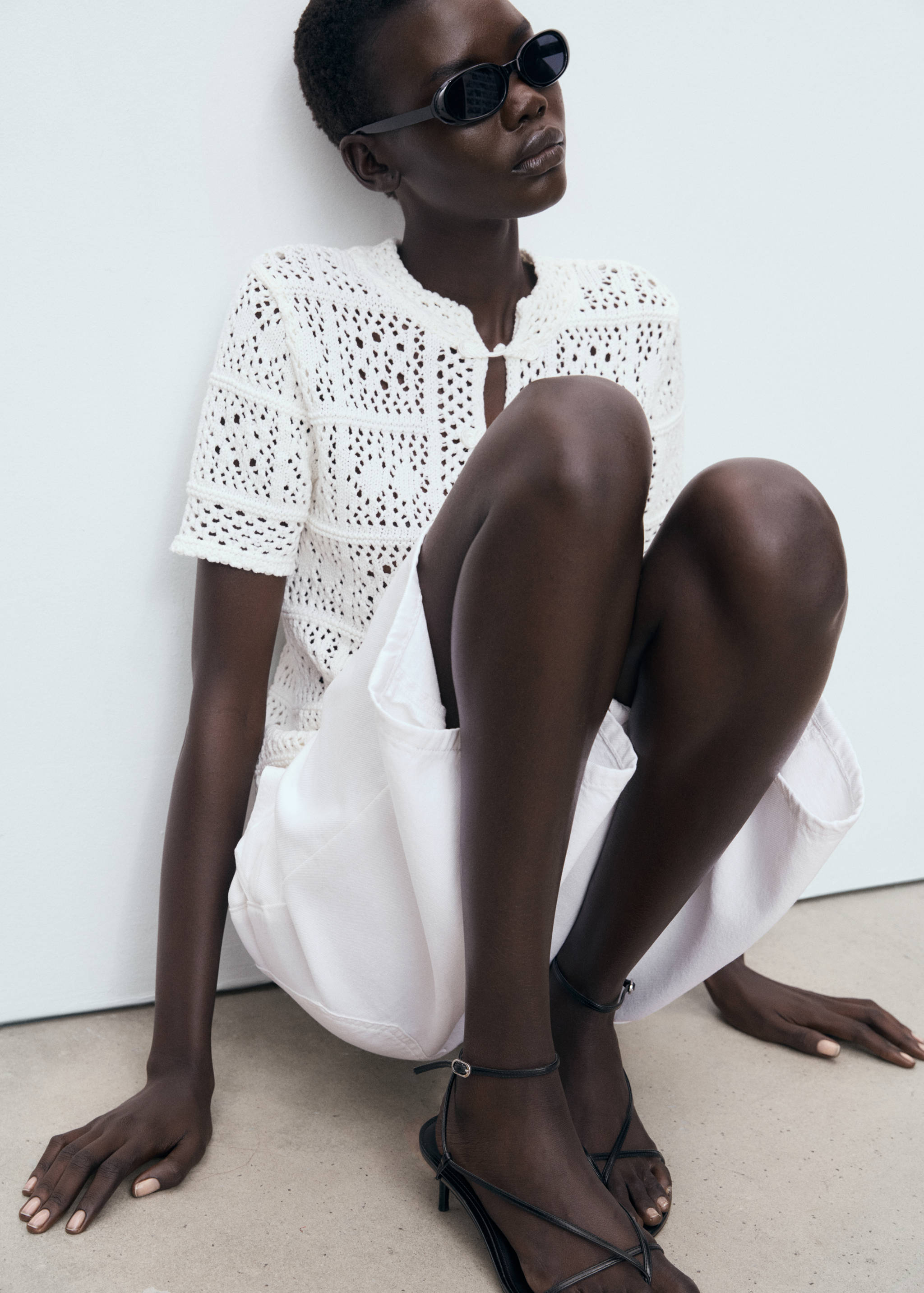 Cárdigan crochet manga corta - Detalle del artículo 2