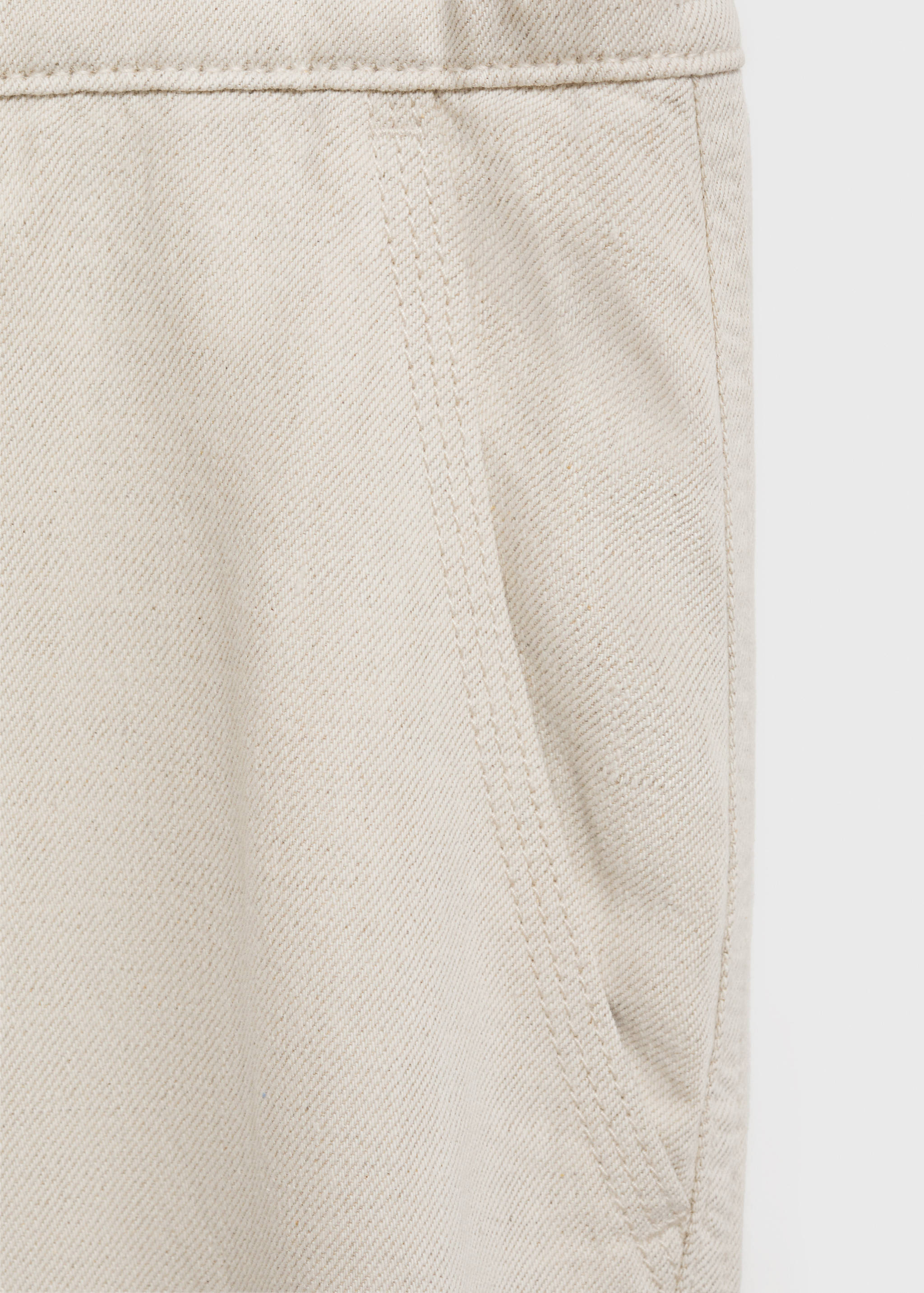 Linen-blend bermuda shorts with drawstring - Details of the article 0