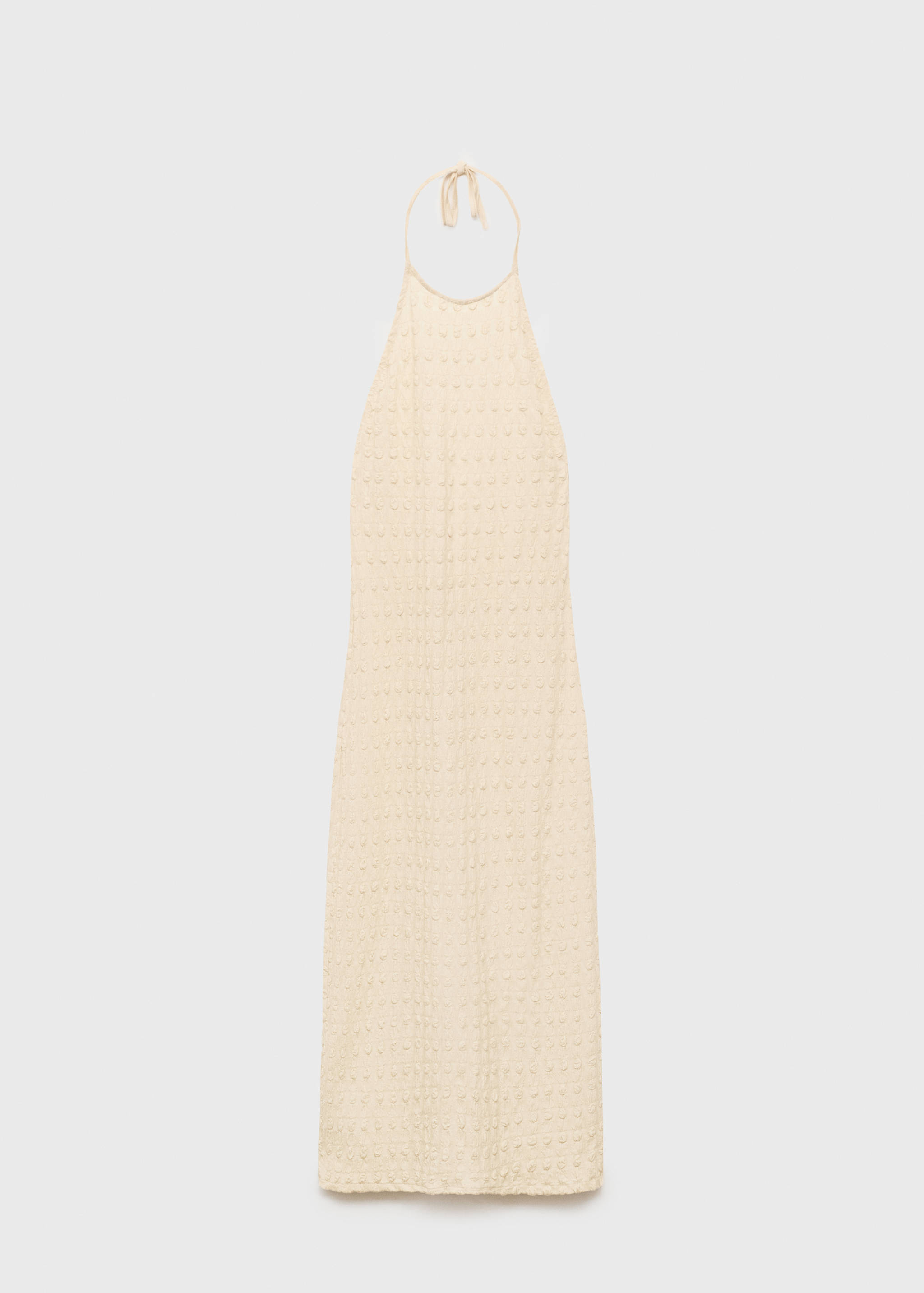 Halter-neck crêpe dress - Article without model