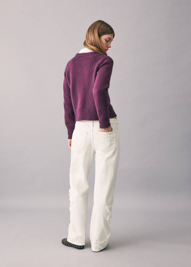 Straight-leg jeans with star embroidery — Off White