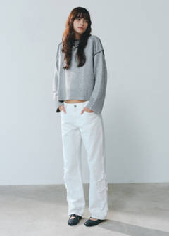 Straight-leg jeans with star embroidery — Off White 6