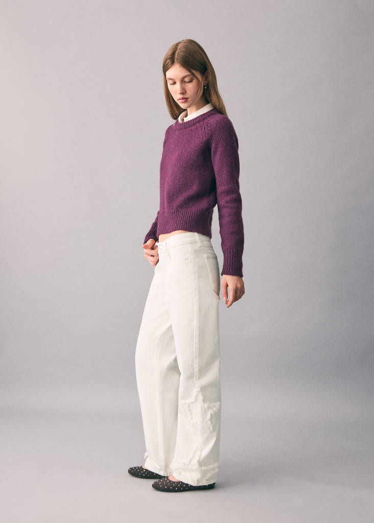 Straight-leg jeans with star embroidery — Off White