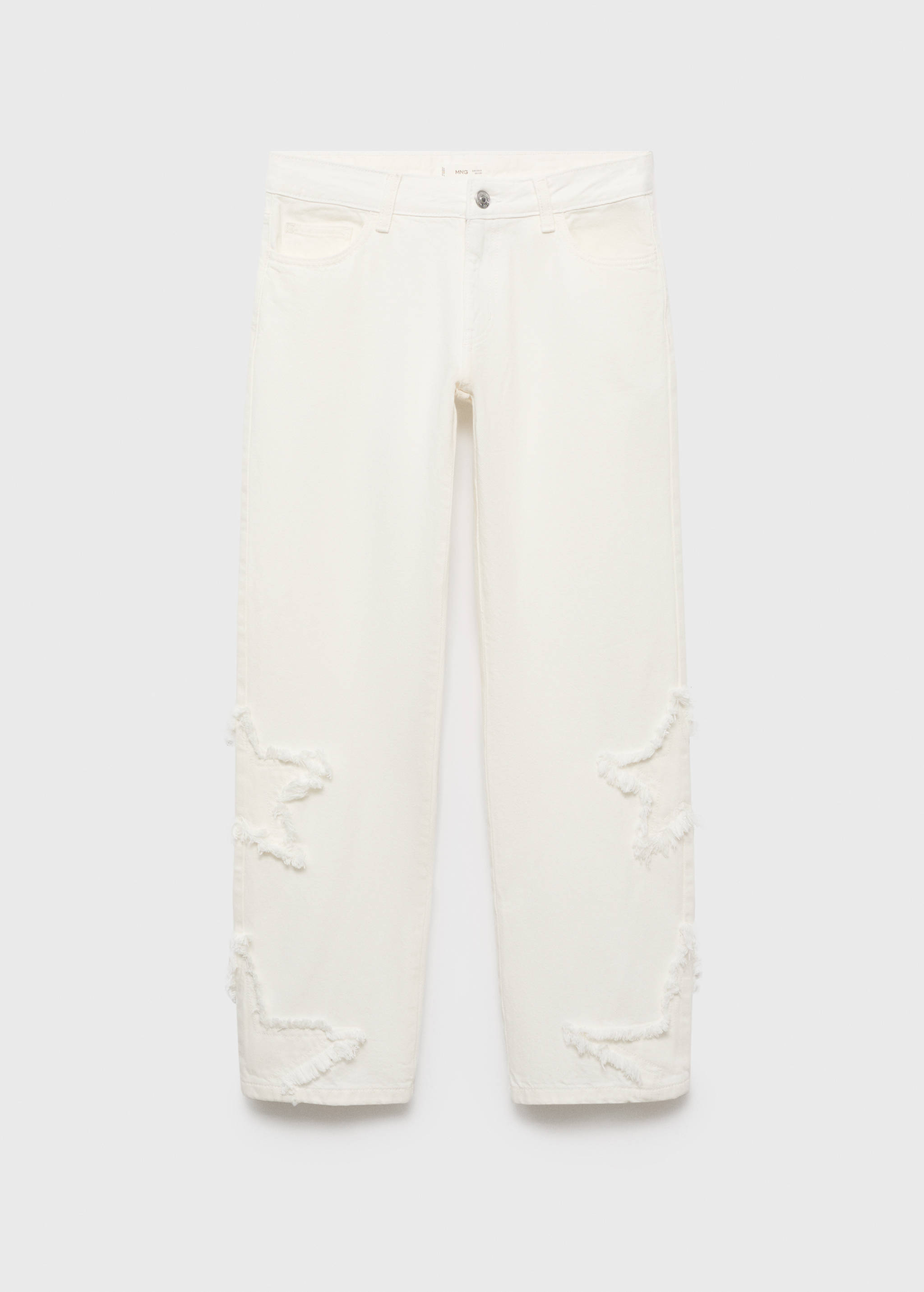 Jeans straight bordado estrellas - Artículo sin modelo