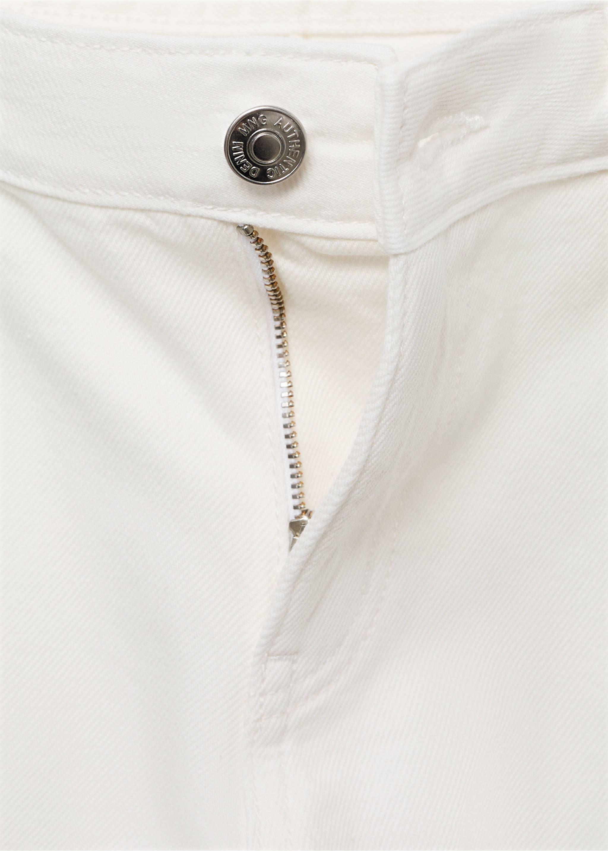 Straight-leg jeans with star embroidery - Details of the article 8, Off White. Ref: 17032913-00.