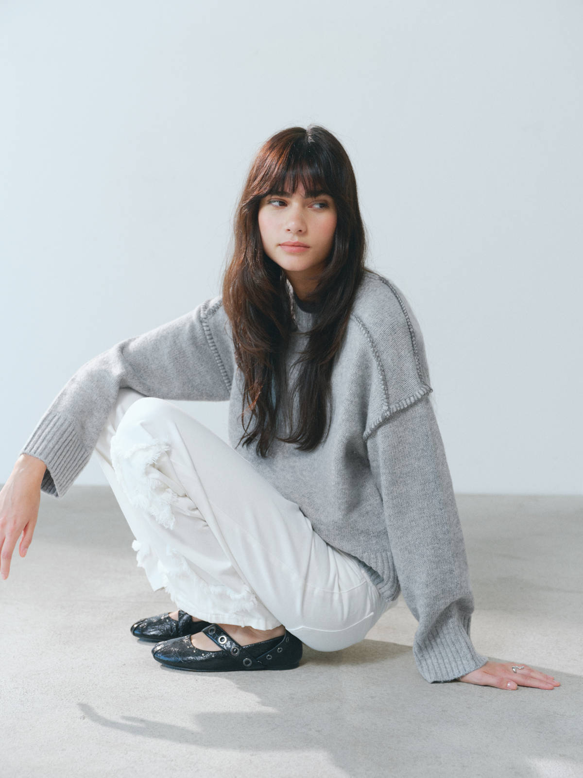 Straight-leg jeans with star embroidery — Off White