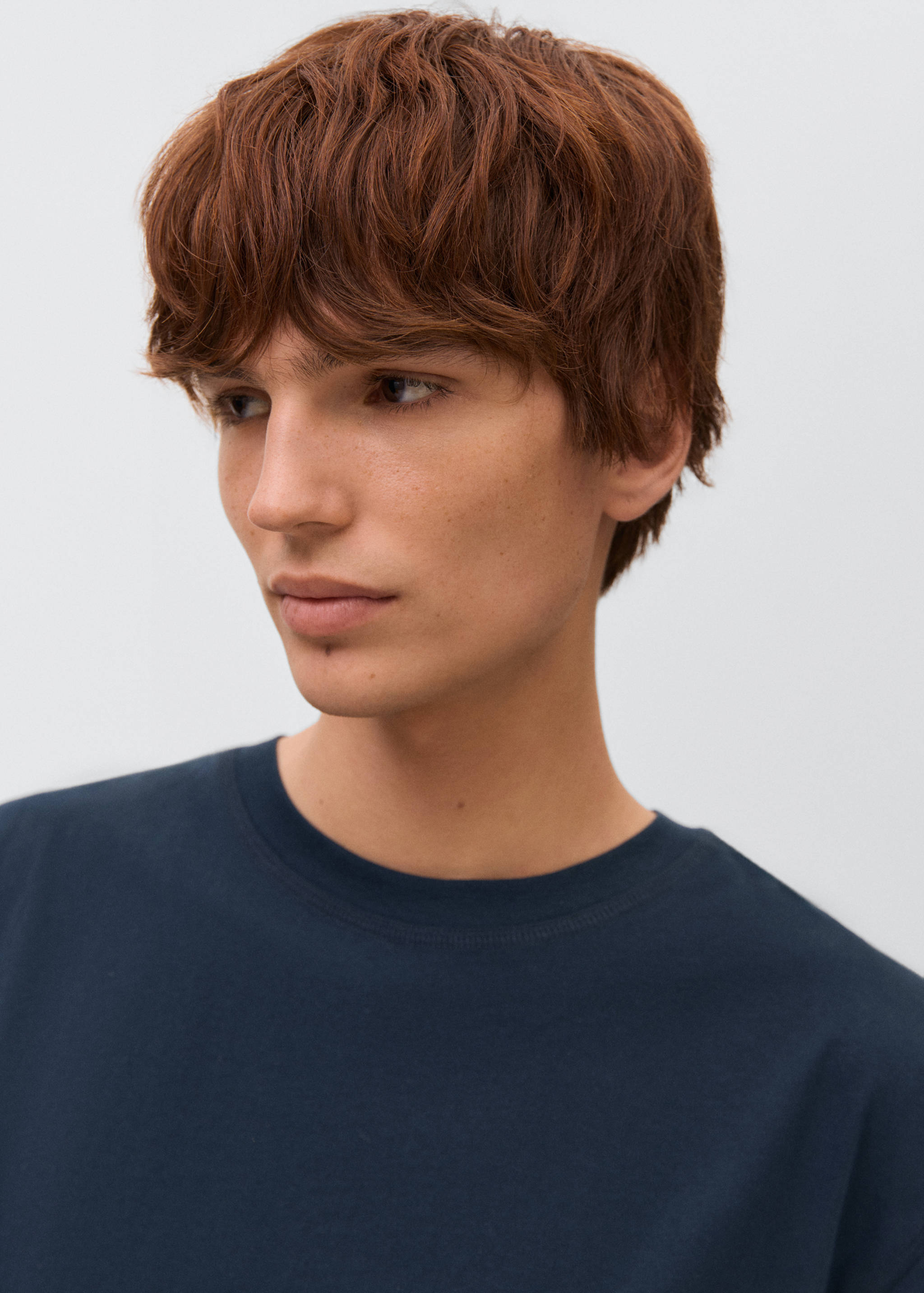 Embroidered cotton T-shirt - Details of the article 1