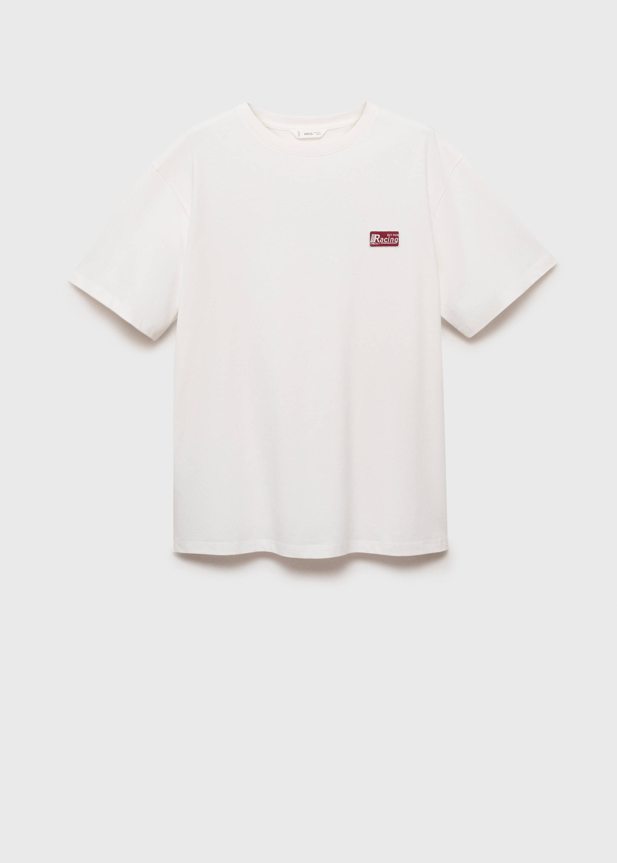 Хлопковая футболка с принтом - Изделие без модели