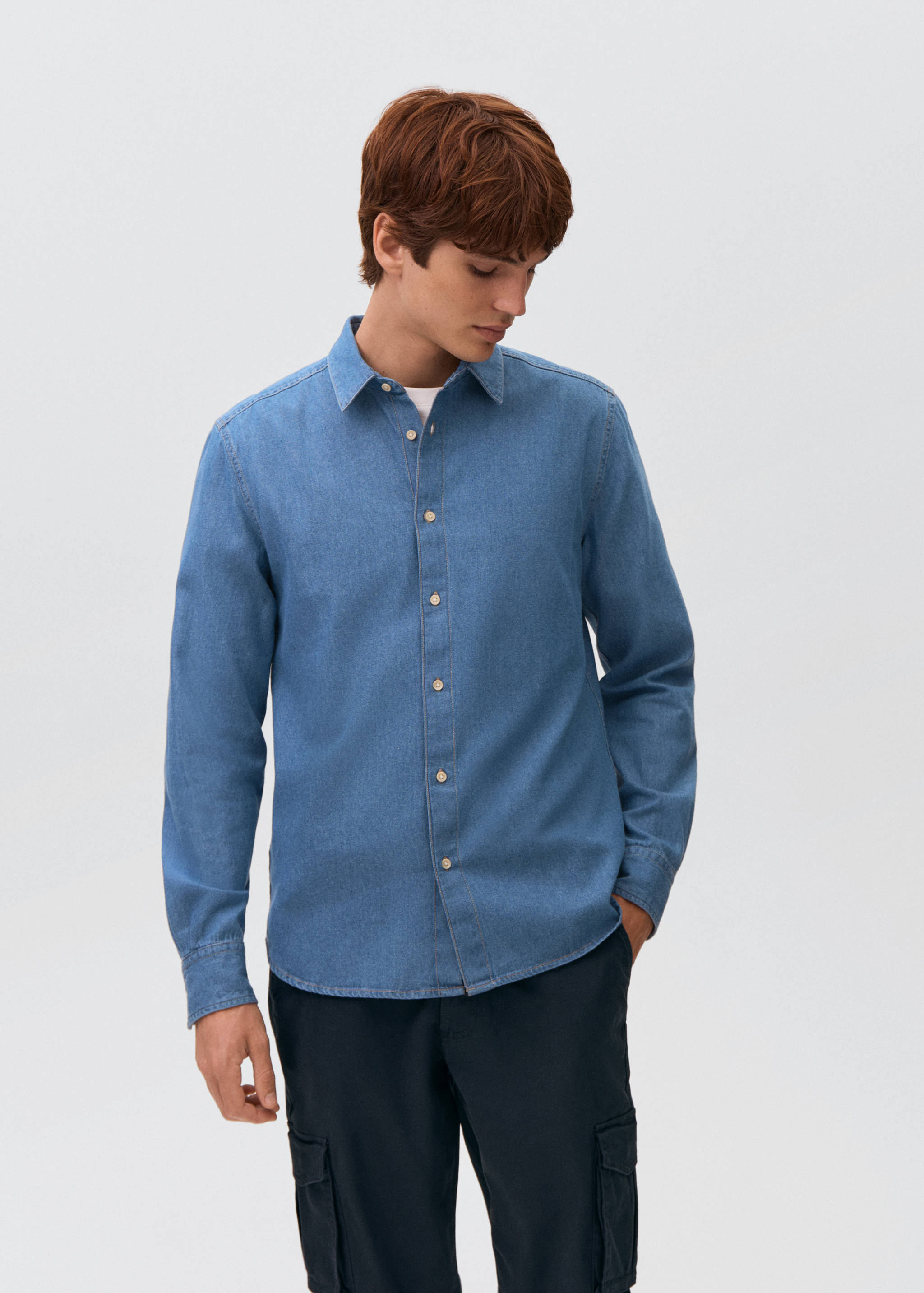 Cotton denim shirt - Medium plane
