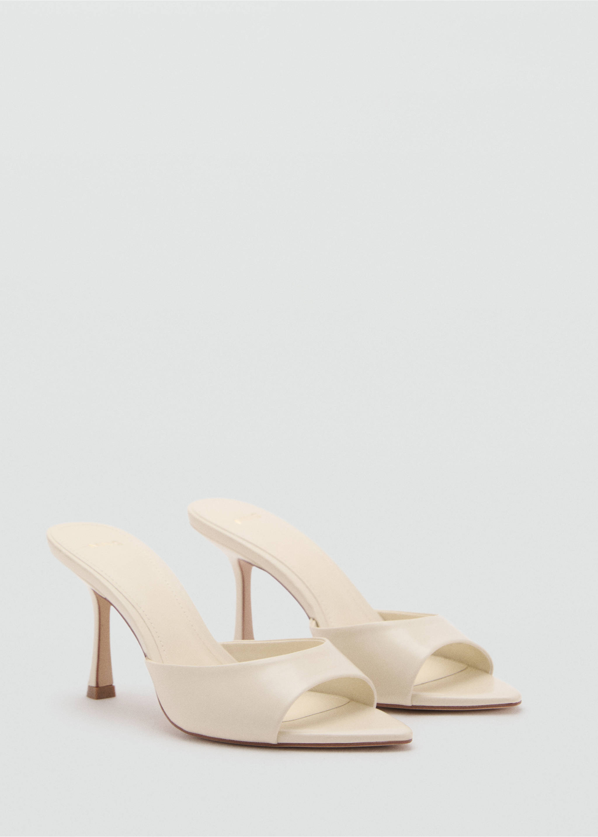 Pointed-heel sandals - Medium plane, White. Ref: 17032923-00.