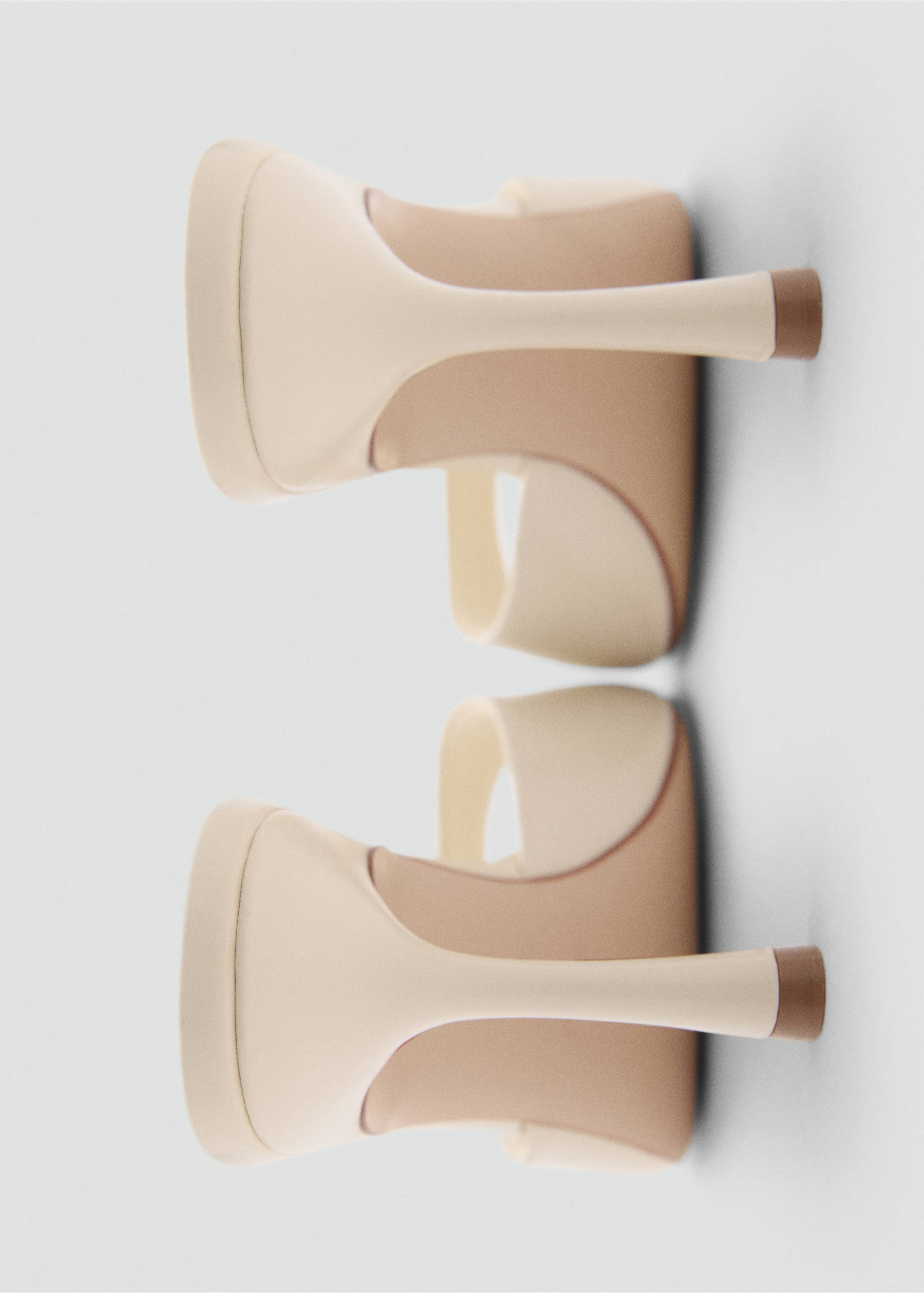 Pointed-heel sandals - Details of the article 2, White. Ref: 17032923-00.