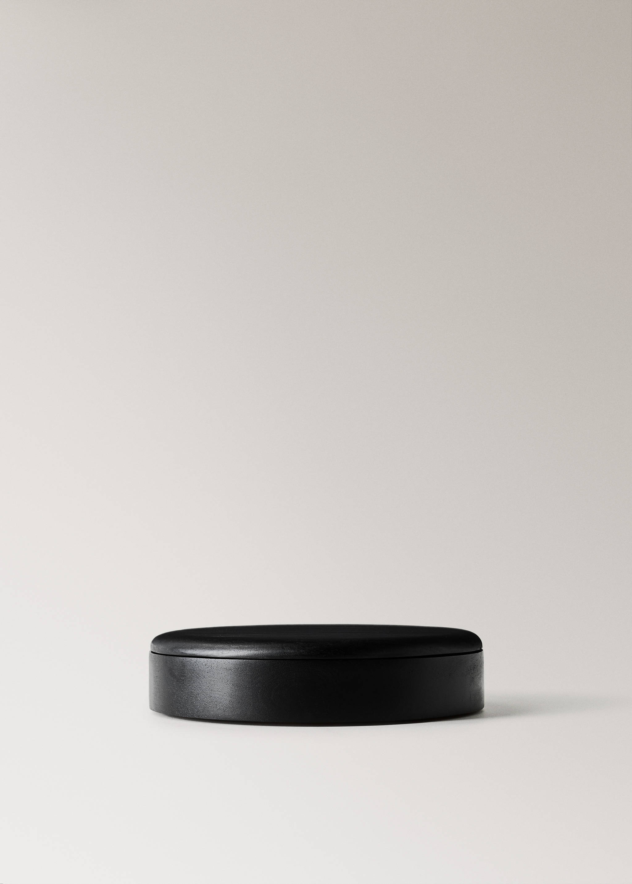 Közepes méretű akácfa kerek tárolódoboz - Termék modell nélkül