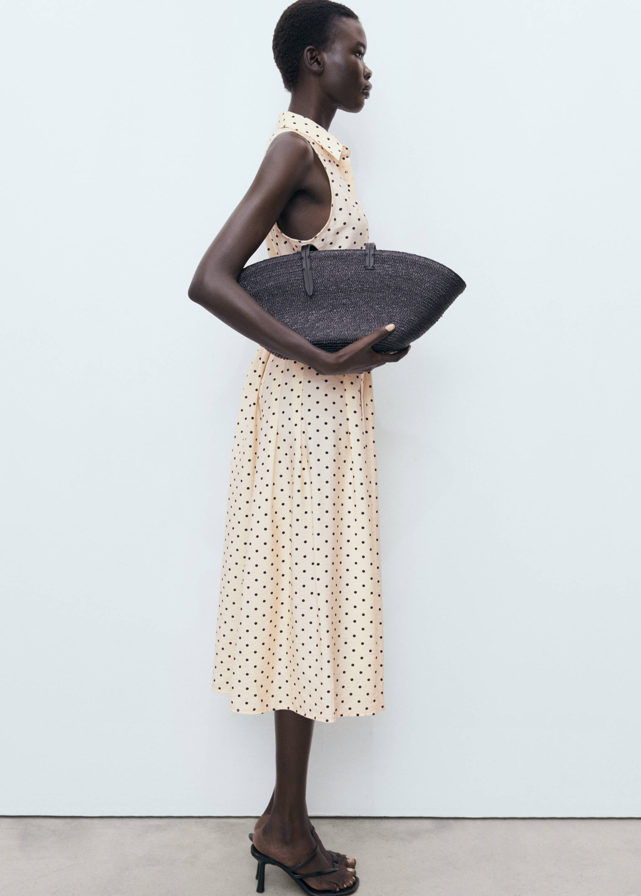 폴카 도트 셔츠 드레스 - 상품 내역: 2