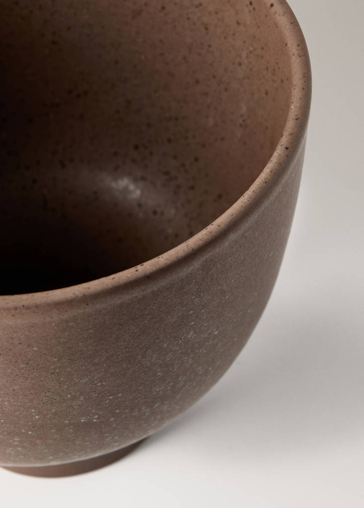 Large terracotta planter — Brown