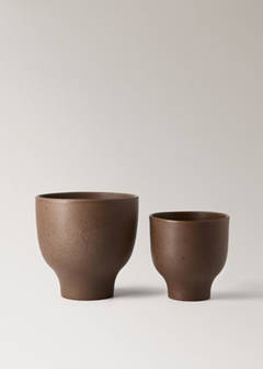 Large terracotta planter — Brown 4
