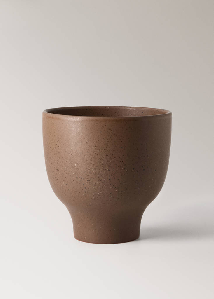 Large terracotta planter — Brown