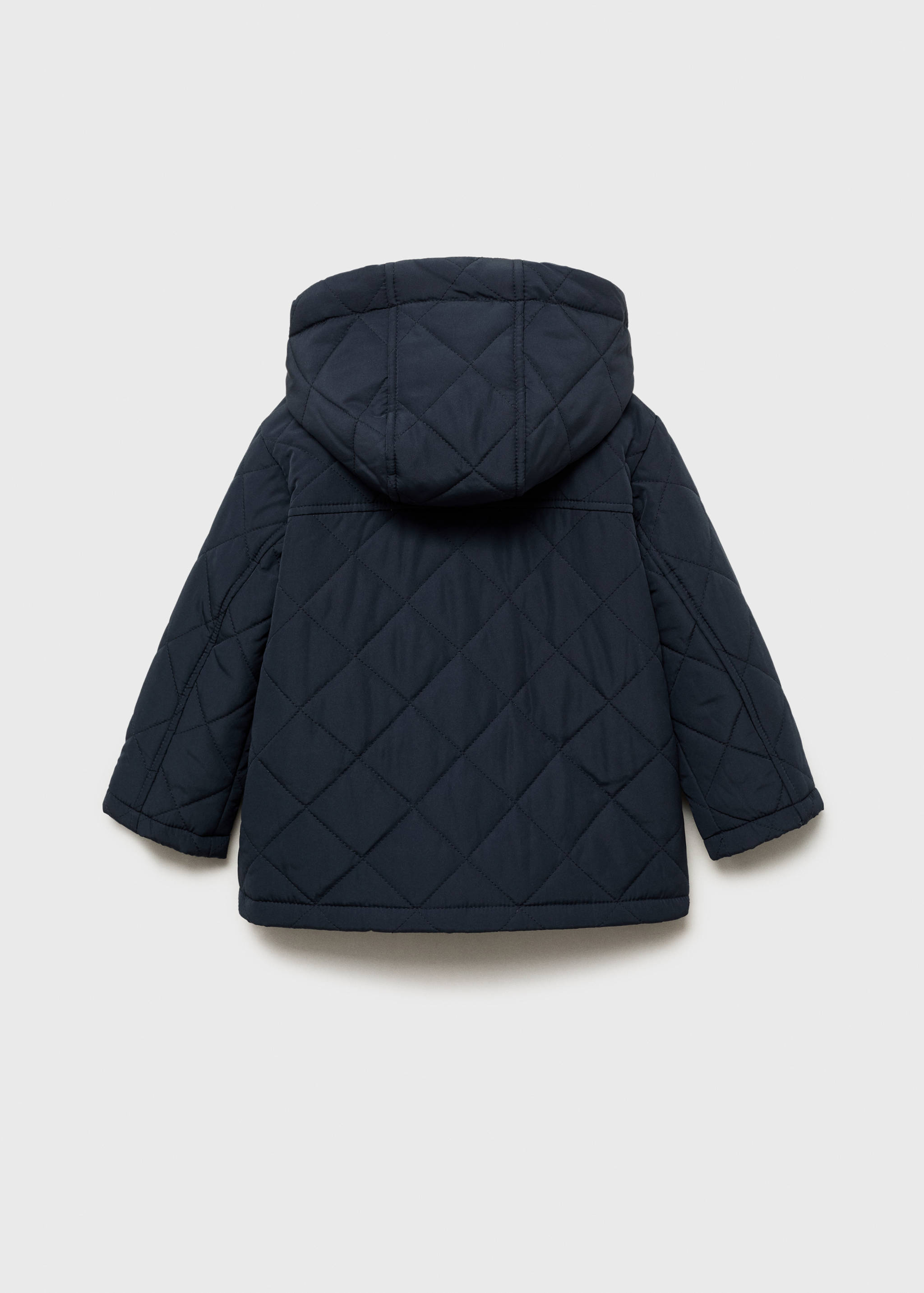 Quilted anorak with shirt collar - Reverse of the article