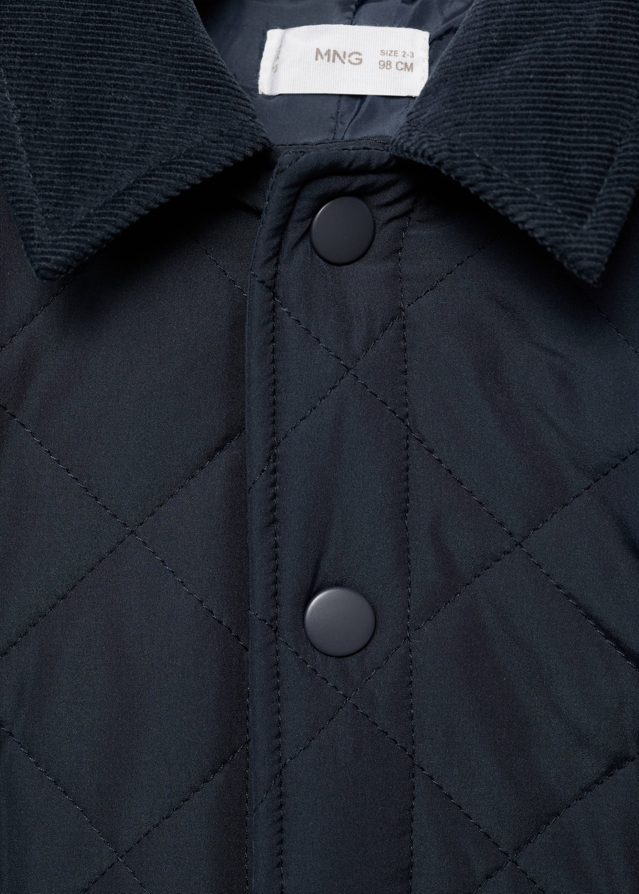 Quilted anorak with shirt collar - Details of the article 8