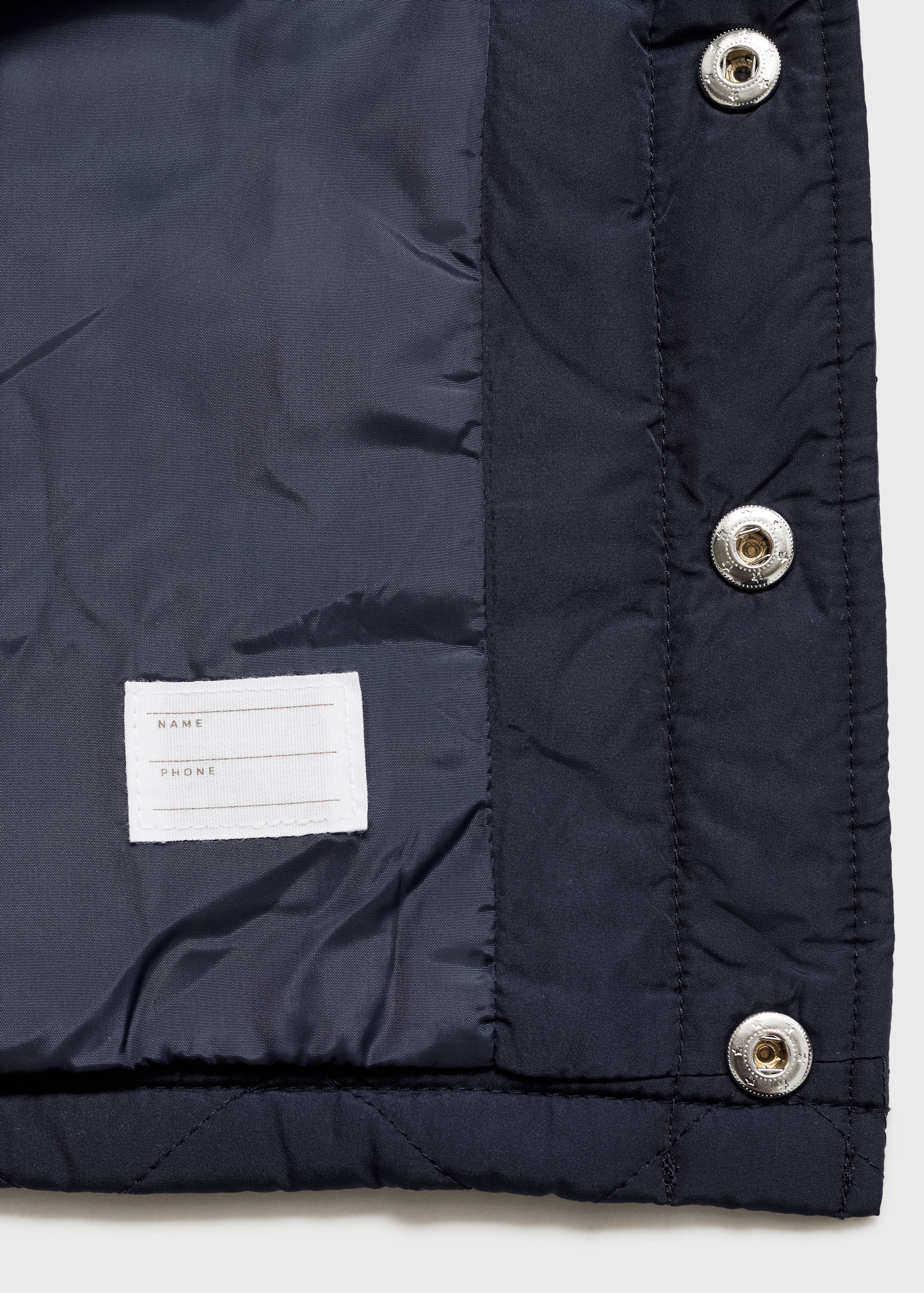 Quilted anorak with shirt collar - Details of the article 0