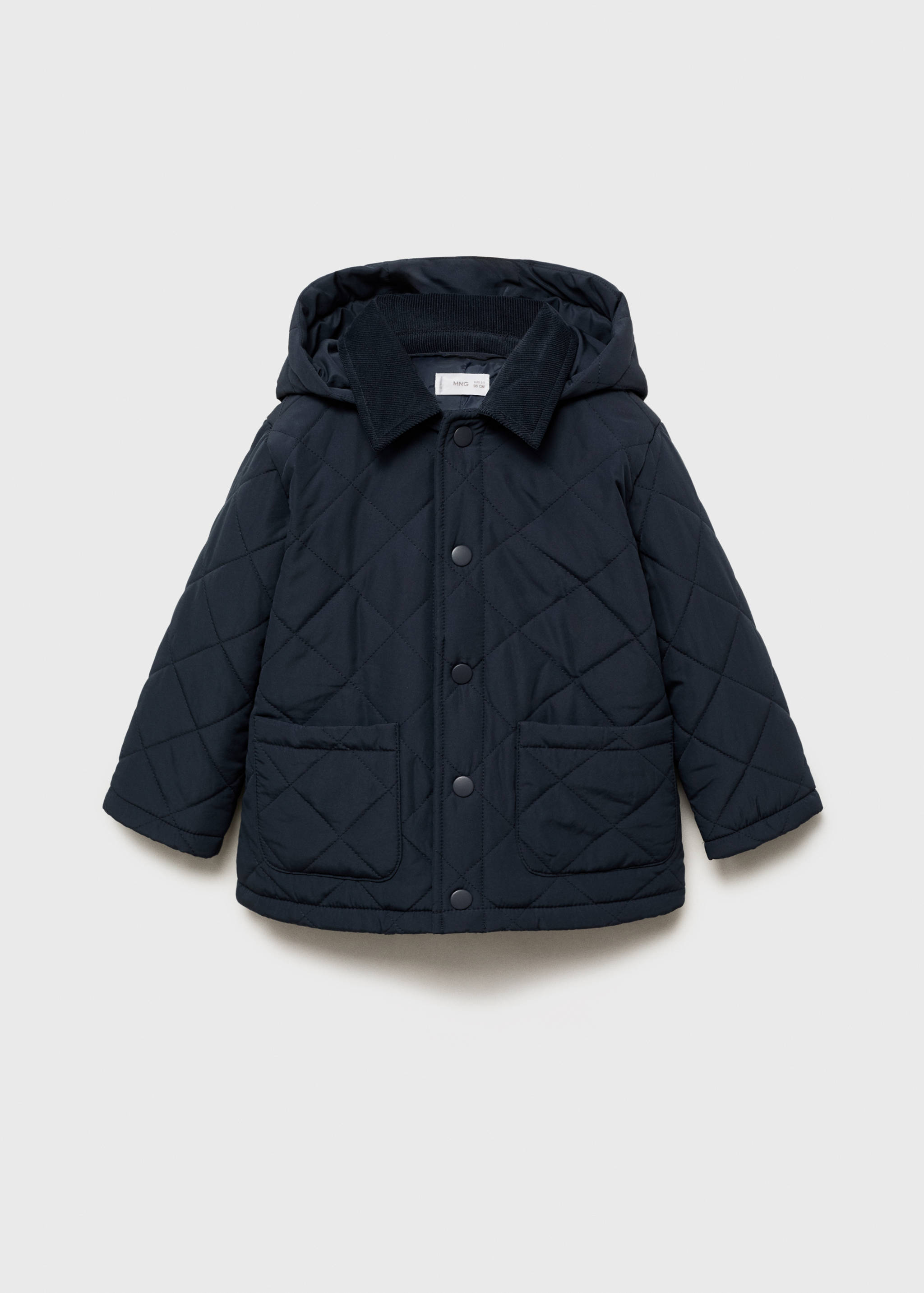 Anorak imbottito collo camicia - Articolo senza modello
