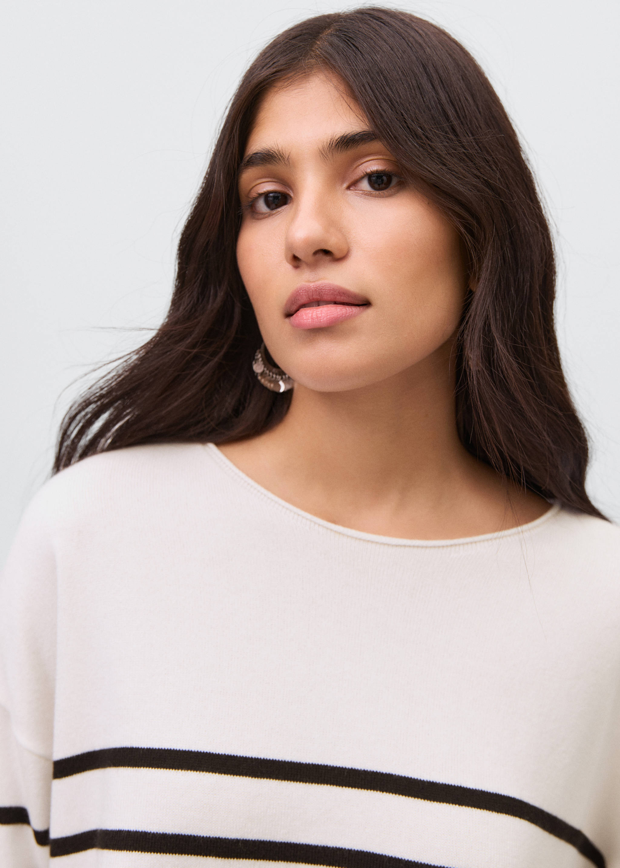 Knit striped sweater - Details of the article 1