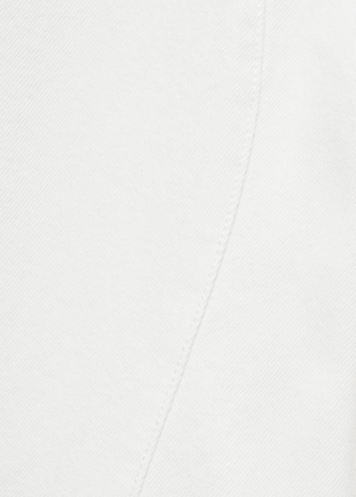 Wide-leg jeans with seam detail — White