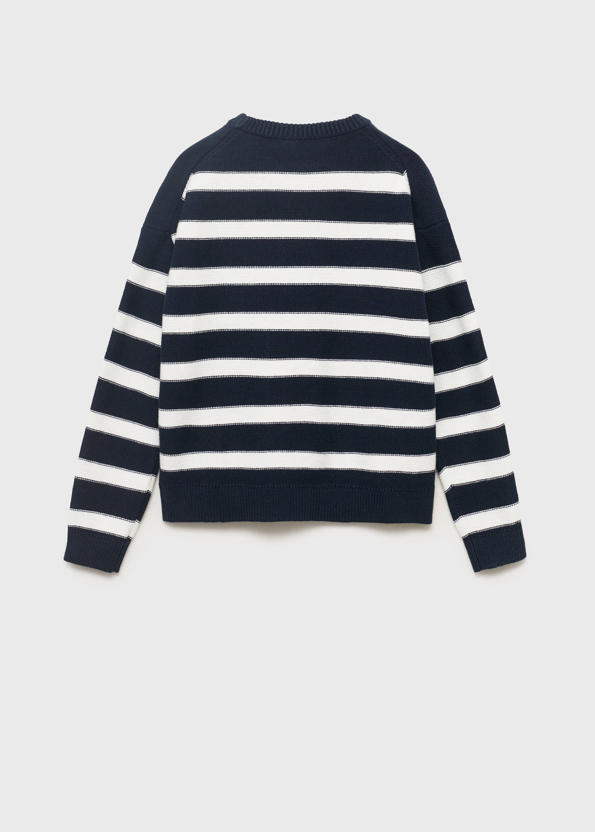Knit striped sweater - Reverse of the article