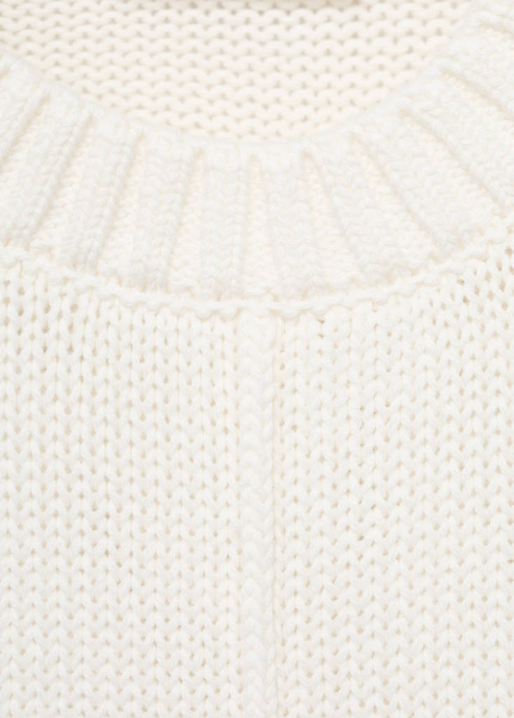 Long-sleeve knitted sweater — Off White