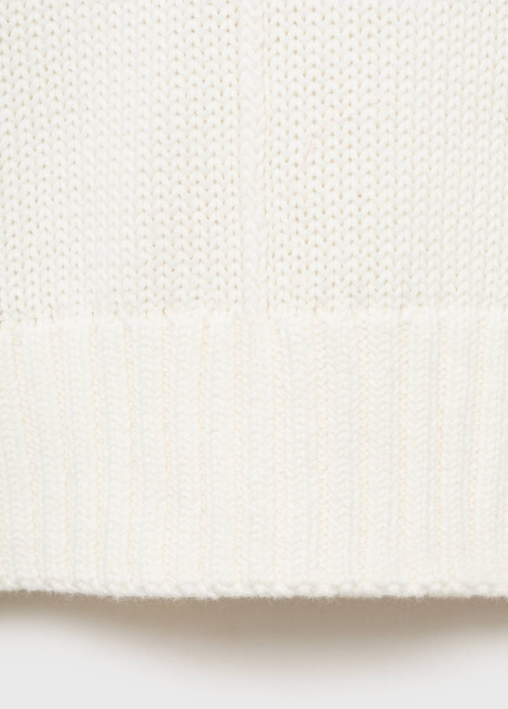 Long-sleeve knitted sweater — Off White