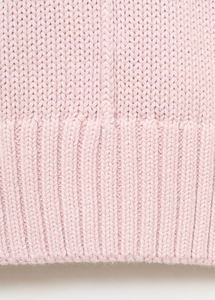 Long-sleeve knitted sweater — Pastel Pink