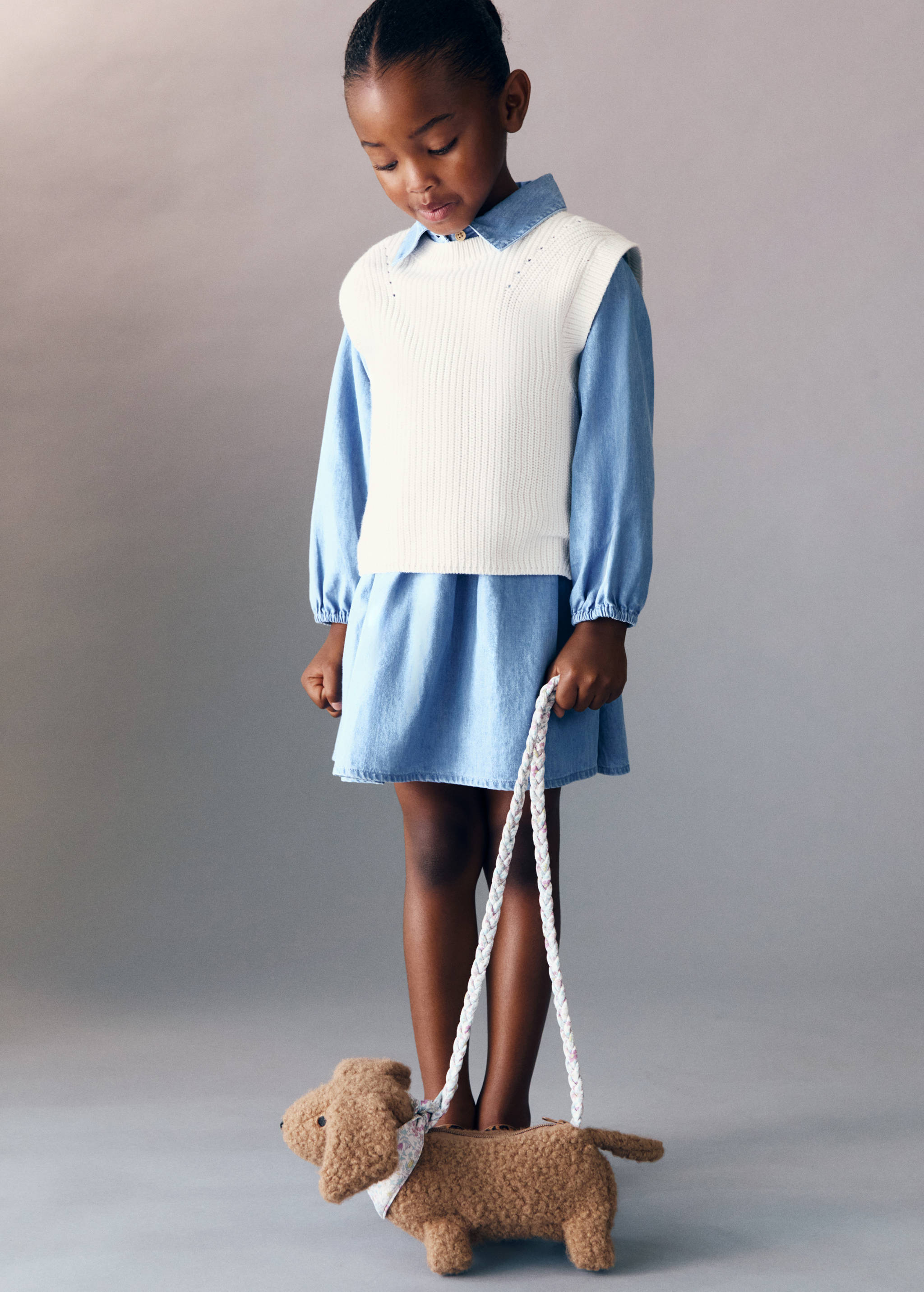 Knitted cotton vest - General plane