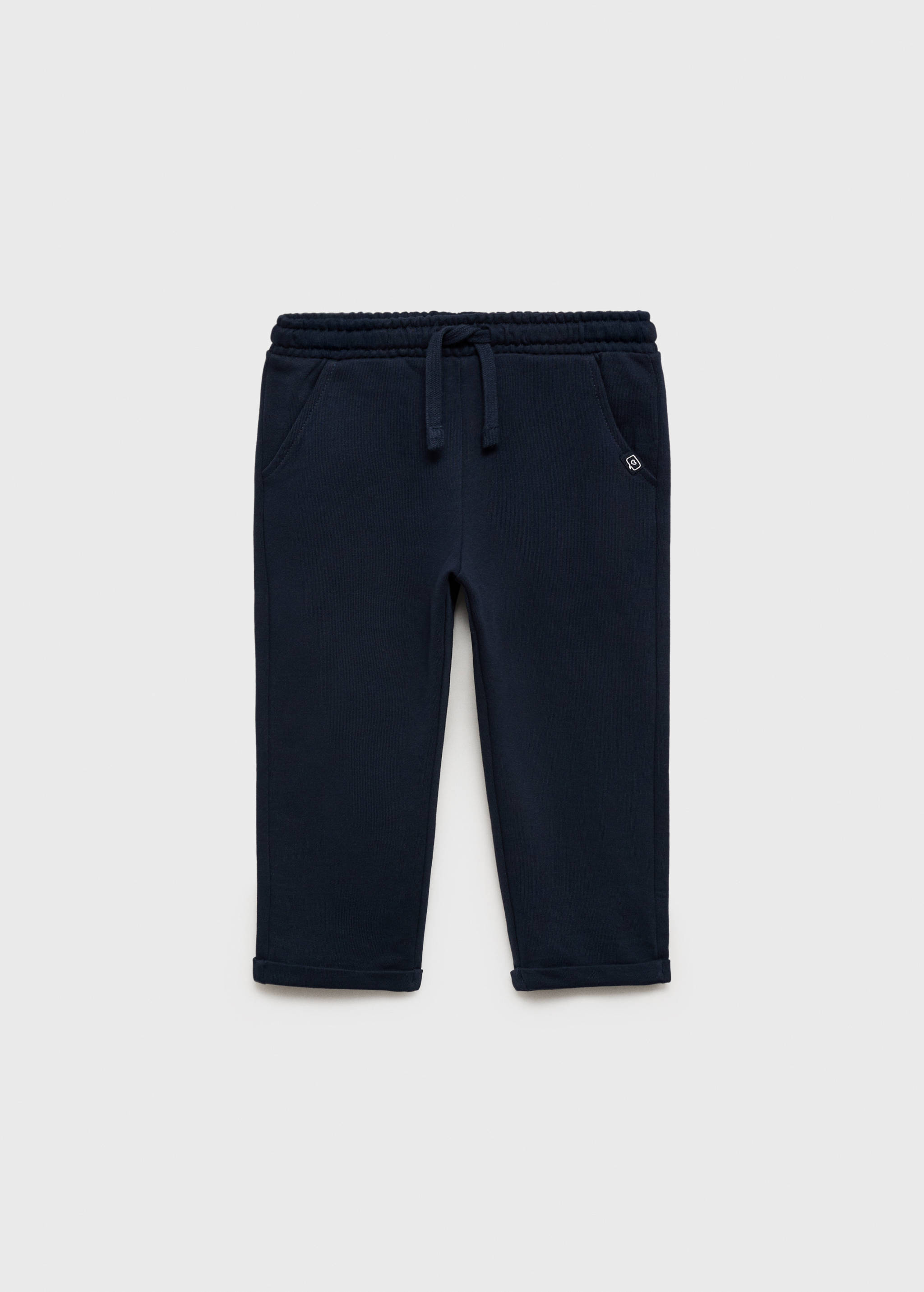 Cotton drawstring joggers - Article without model