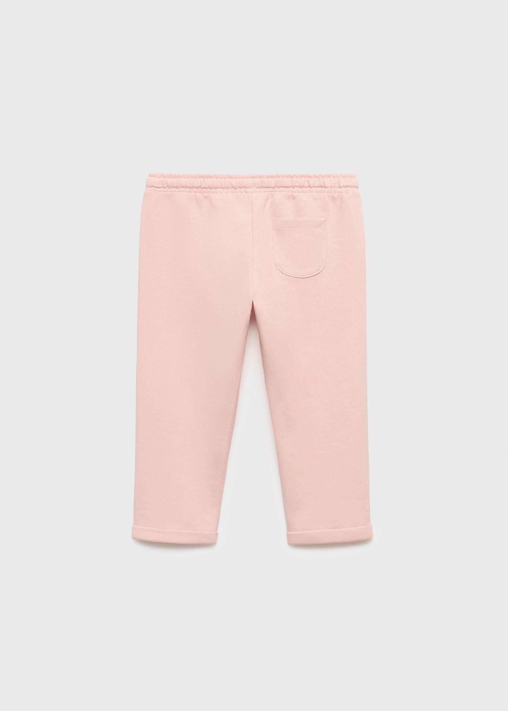 Cotton drawstring joggers - Reverse of the article