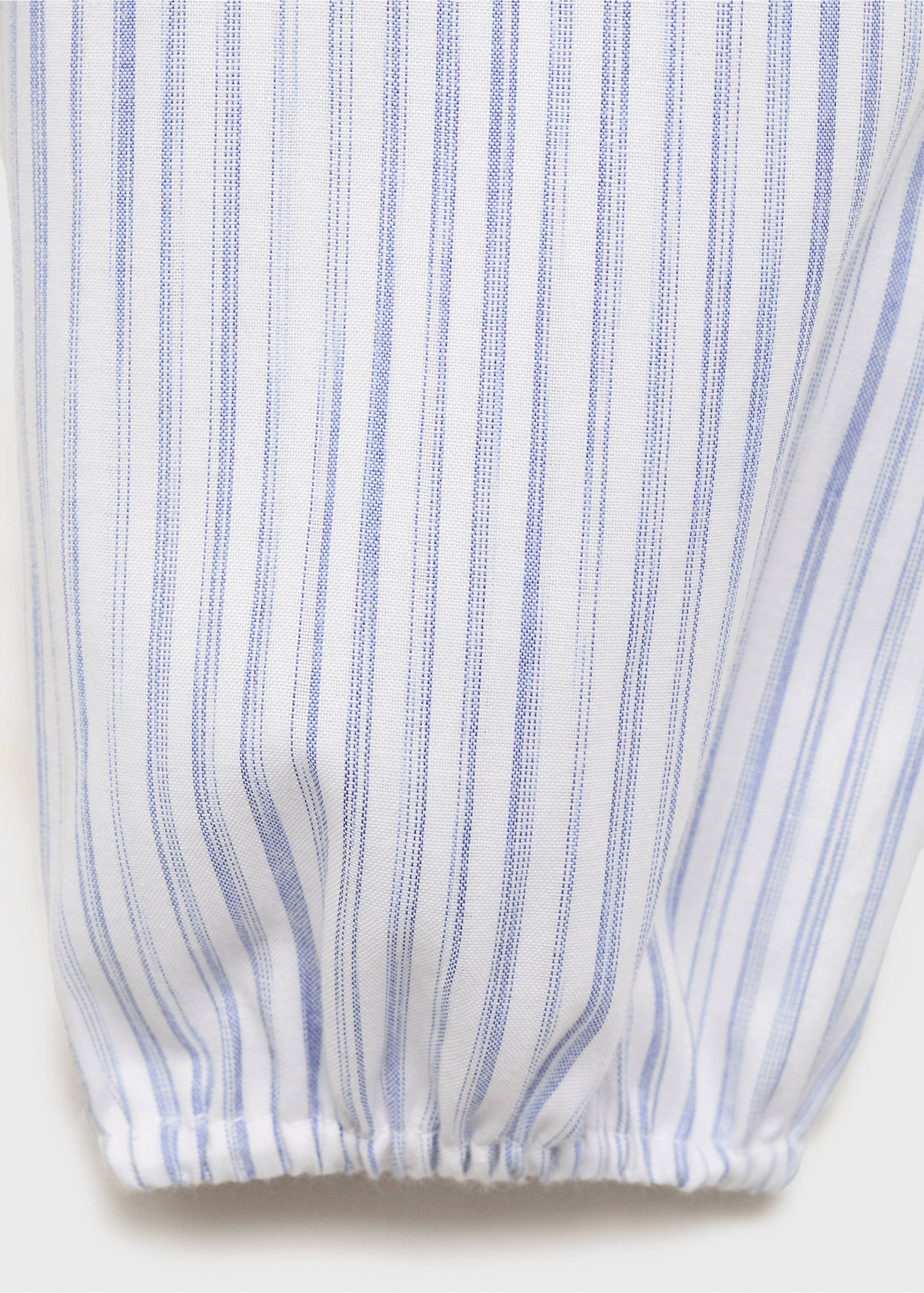 Blouse à rayures en coton - Détail de l'article 8, Bleu. Ref: 17033287-00.