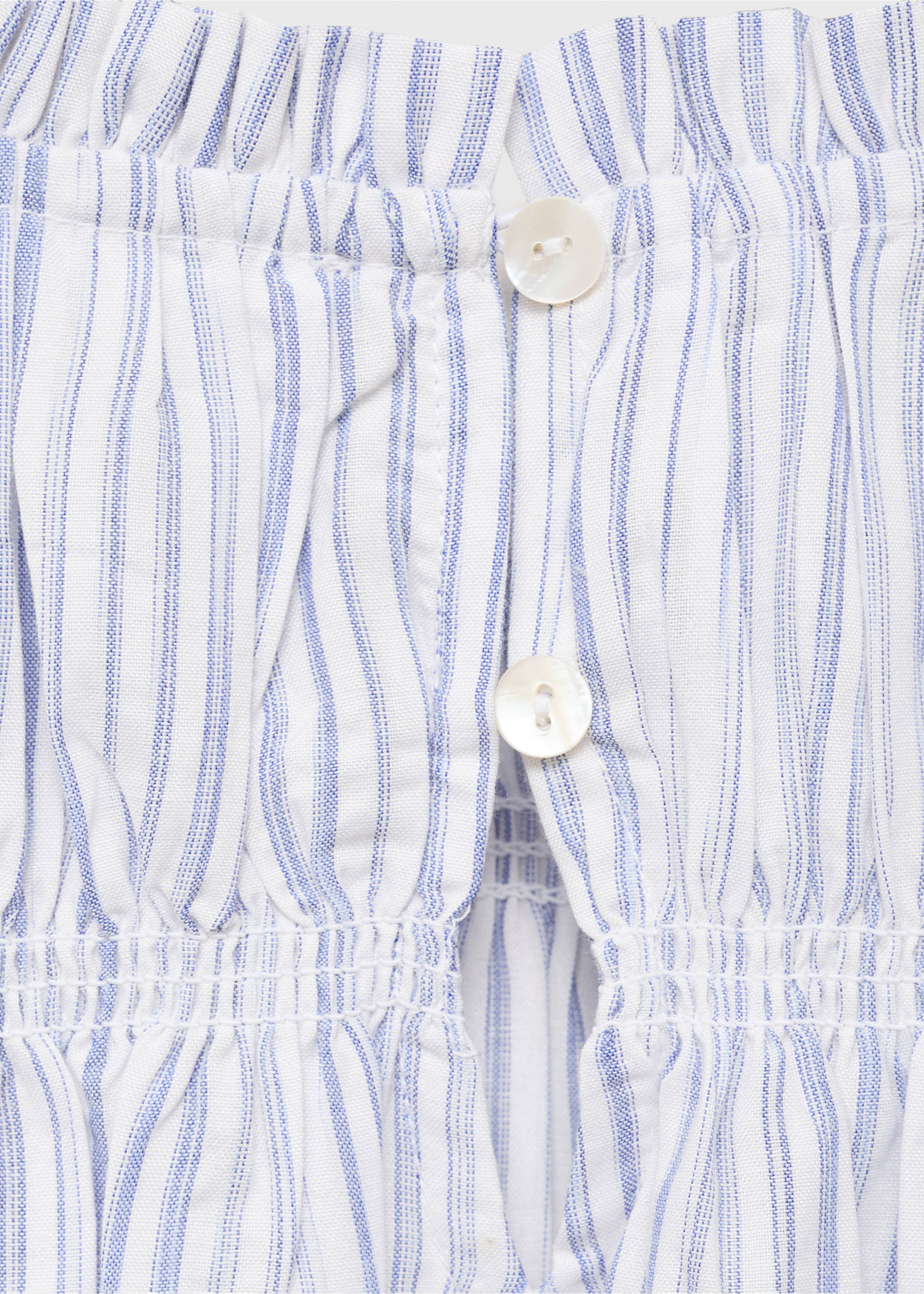 Blouse à rayures en coton - Détail de l'article 0, Bleu. Ref: 17033287-00.