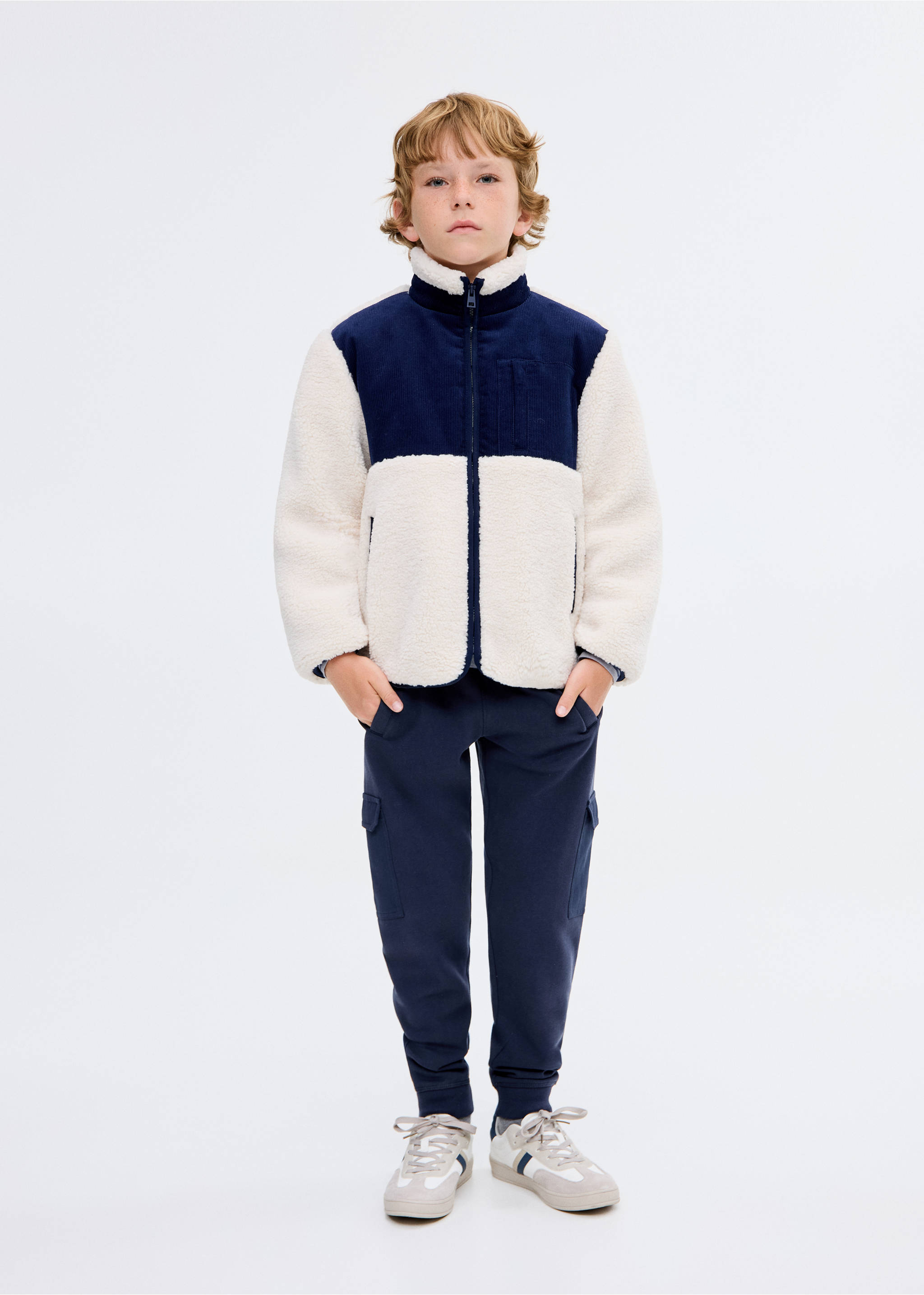Cargo joggers with drawstring - General plane, Navy. Ref: 17033288-00.