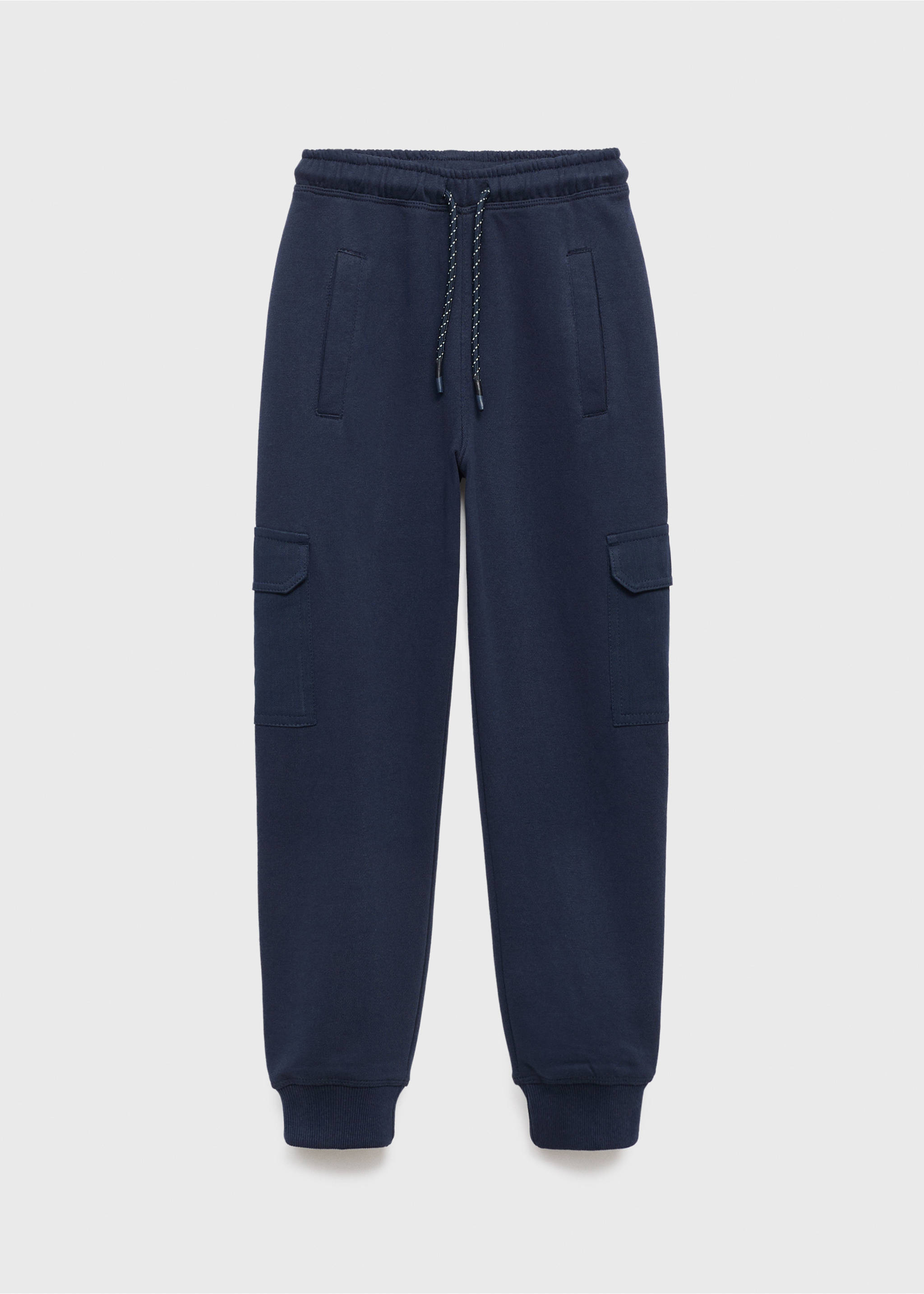 Cargo joggers with drawstring - Article without model, Navy. Ref: 17033288-00.