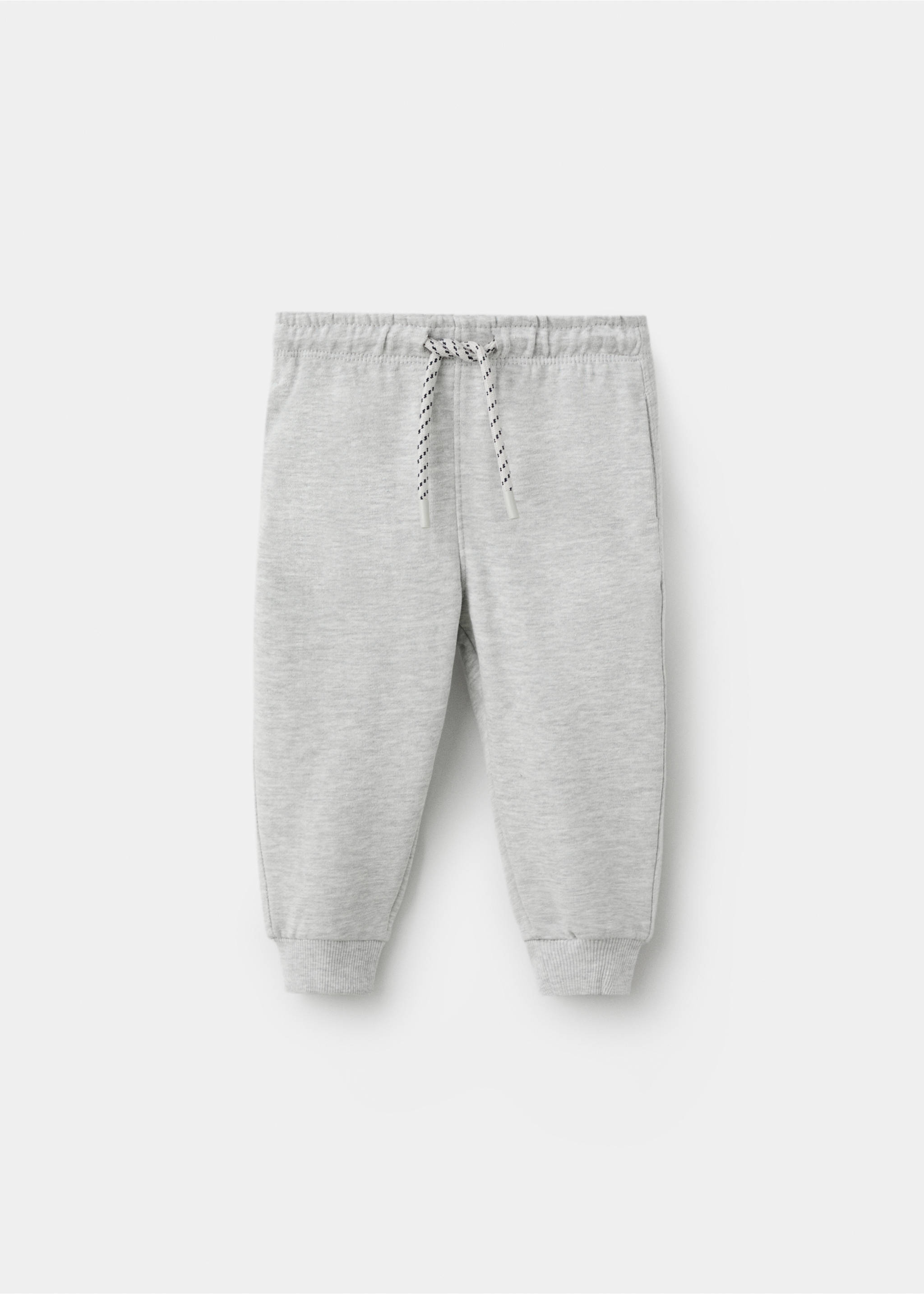 Pantalon jogger coton - Article sans modèle, Gris chiné moyen. Ref: 17033289-00.